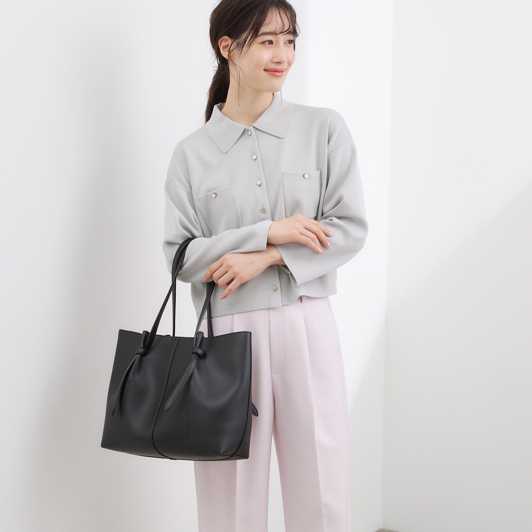 grove「ノットハンドルA4トート」|トートバッグ|