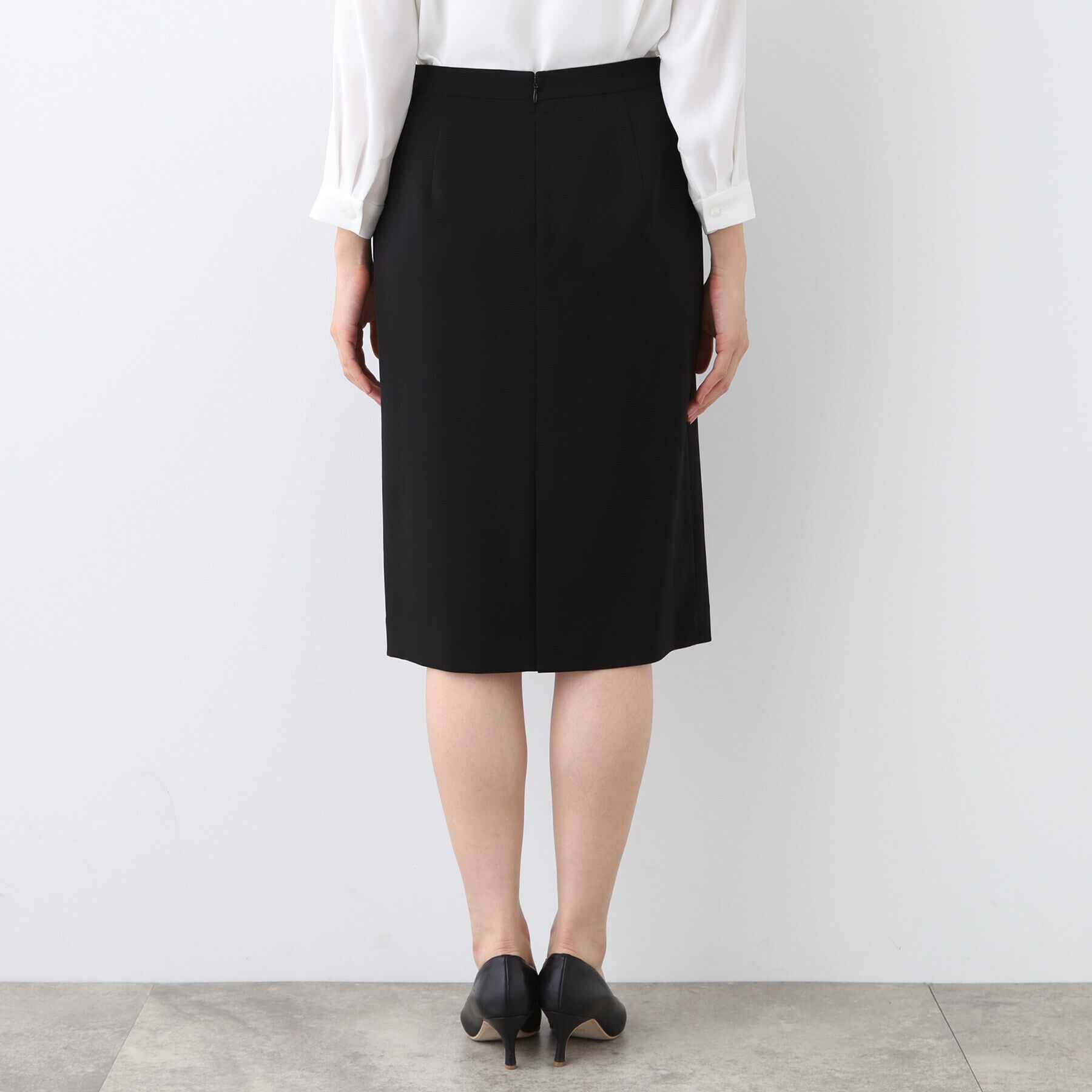 INDIVI「【洗える／UVケア／スーツ】ストレッチストレートラインスカート」|スーツ|