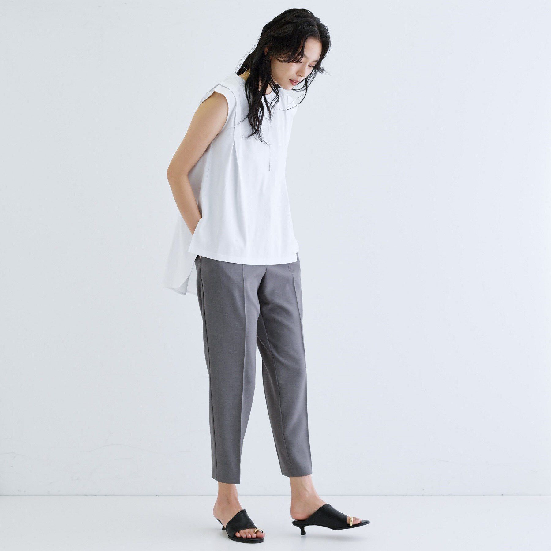 GALLEST「【接触冷感／セットアップ対応】イージーテーパードパンツ【通勤・セレモニー】」|その他|