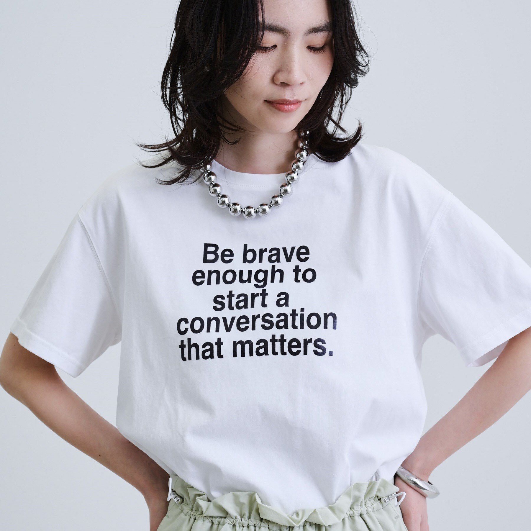 GALLEST「【再入荷】ボックスシルエットロゴTシャツ」|Tシャツ・カットソー|ホワイト(001)