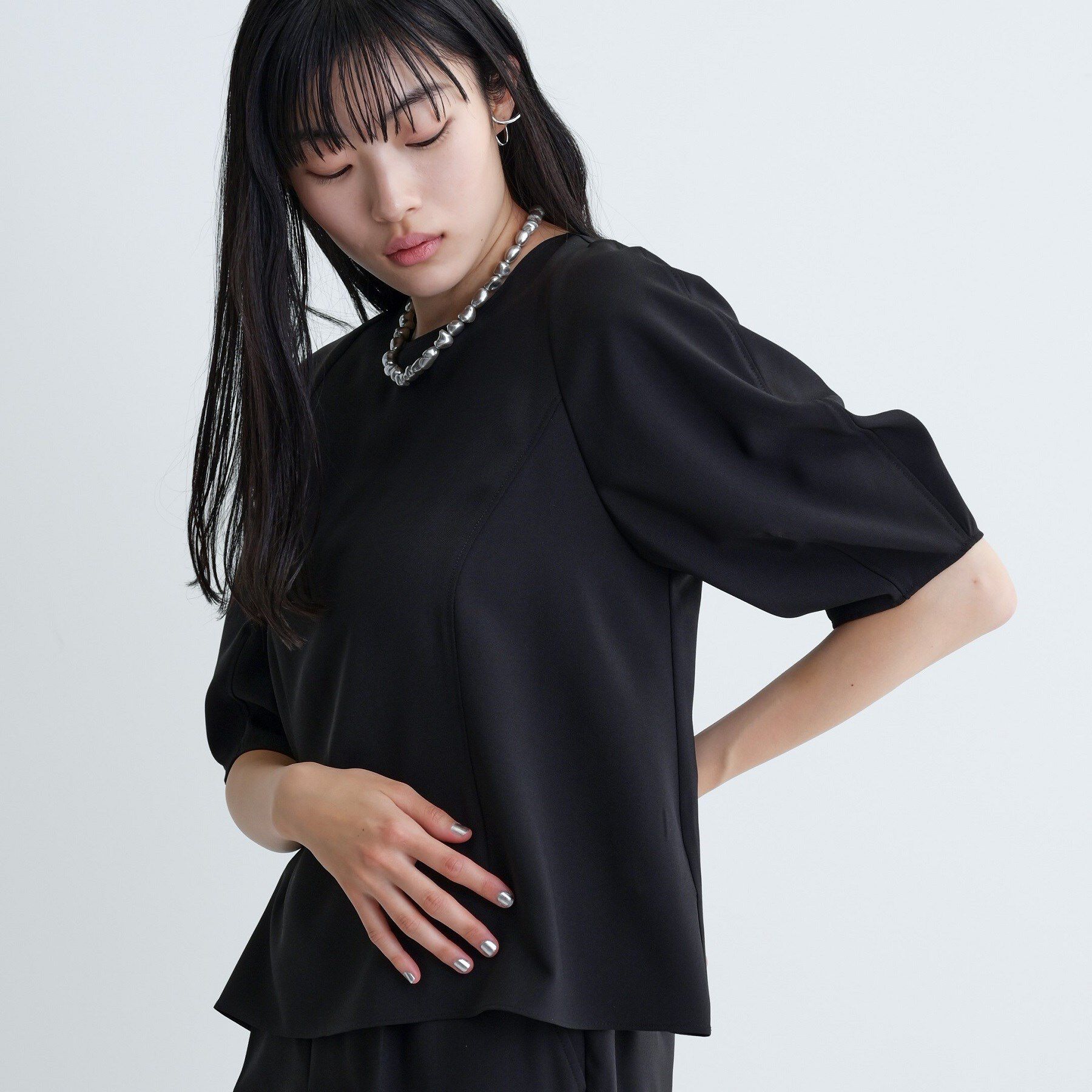 GALLEST「【セットアップ対応】バルーンスリーブブラウス【通勤・セレモニー】」|シャツ・ブラウス|