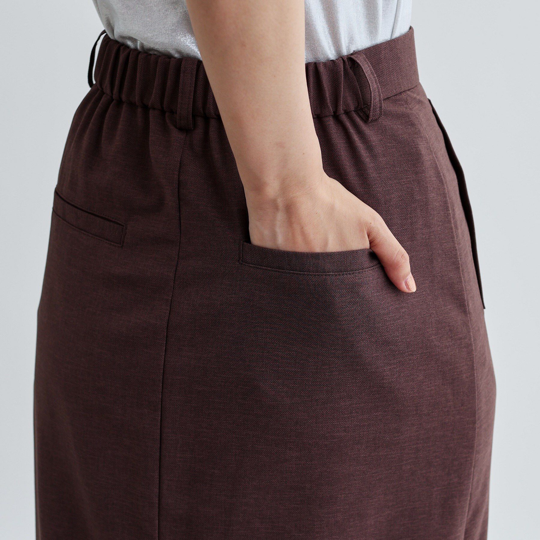 GALLEST「【セットアップ対応】リネンライクボックスタックスカート【カセット服/通勤・オフィス】」|スカート|