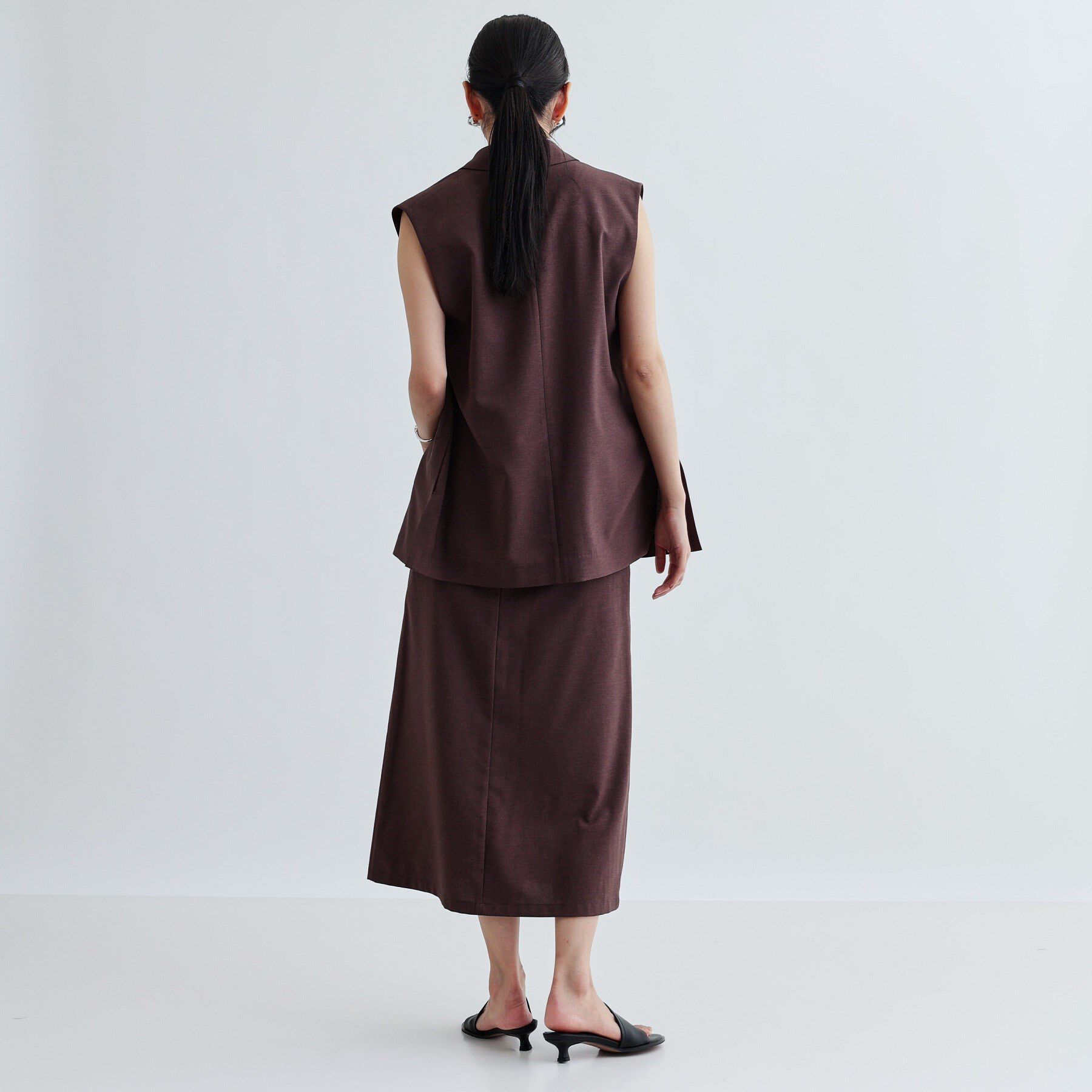 GALLEST「【セットアップ対応】リネンライクボックスタックスカート【カセット服/通勤・オフィス】」|スカート|