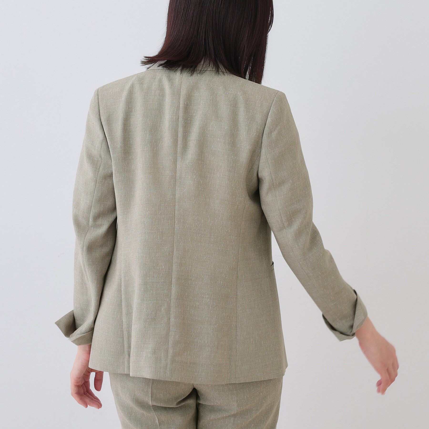 INDIVI「【日本製】リネンライクテーラードジャケット」|テーラードジャケット|