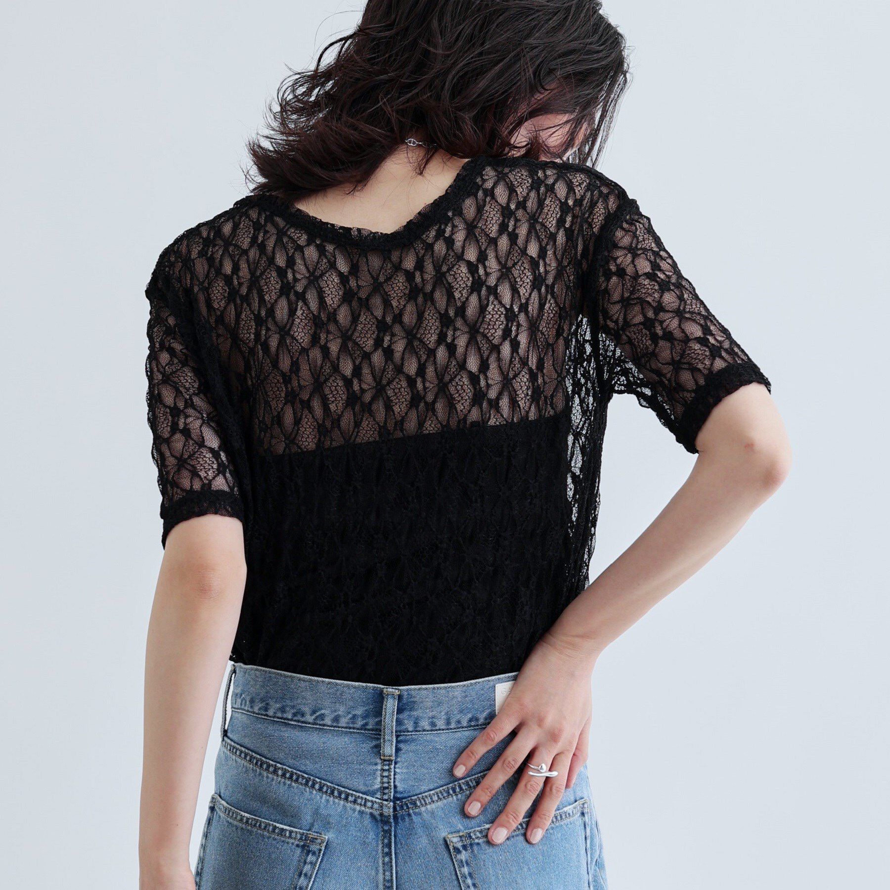 GALLEST「半袖レースカットソー」|Tシャツ・カットソー|