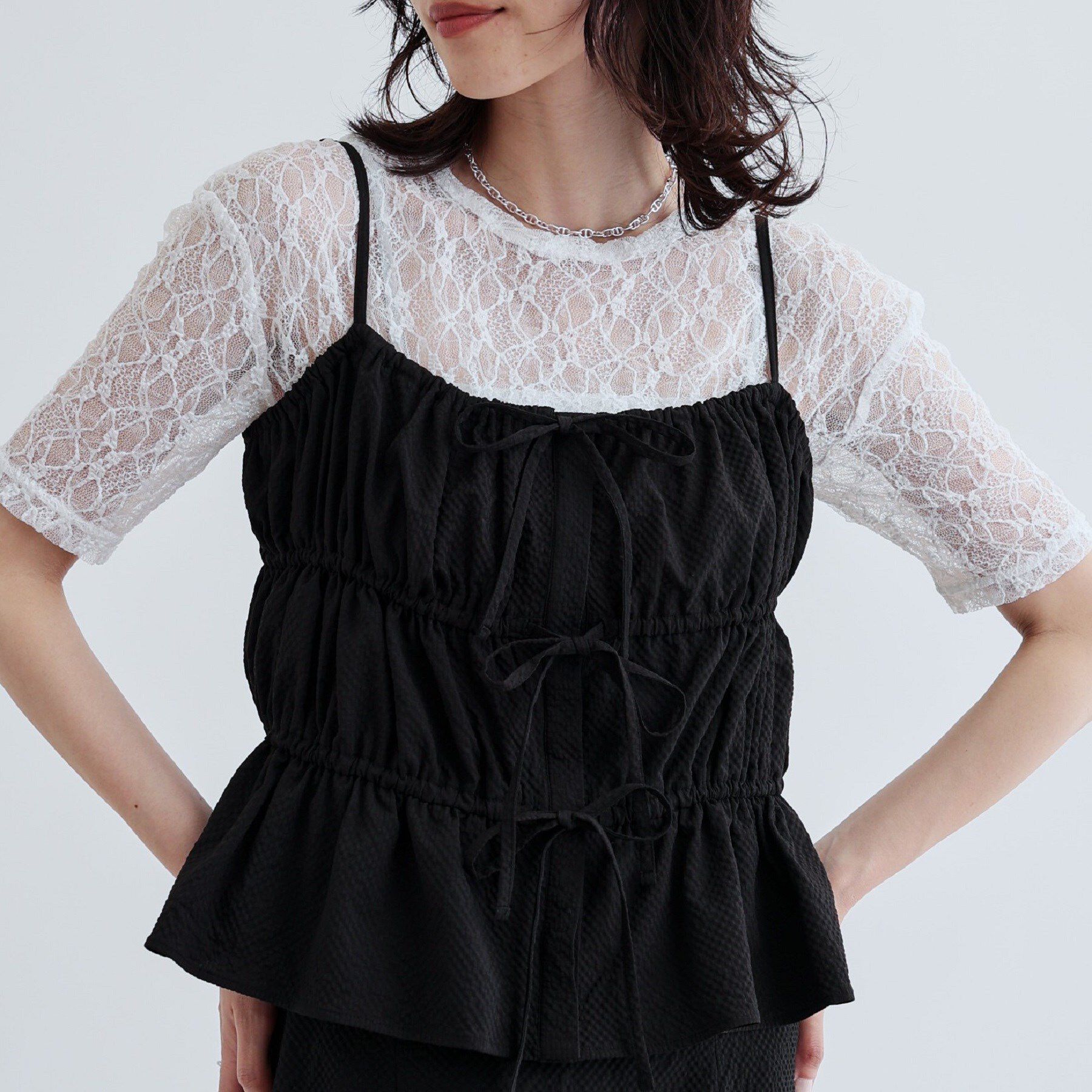 GALLEST「【セットアップ可能】スクエアサッカービスチェ【洗える/カセット服】」|キャミソール|