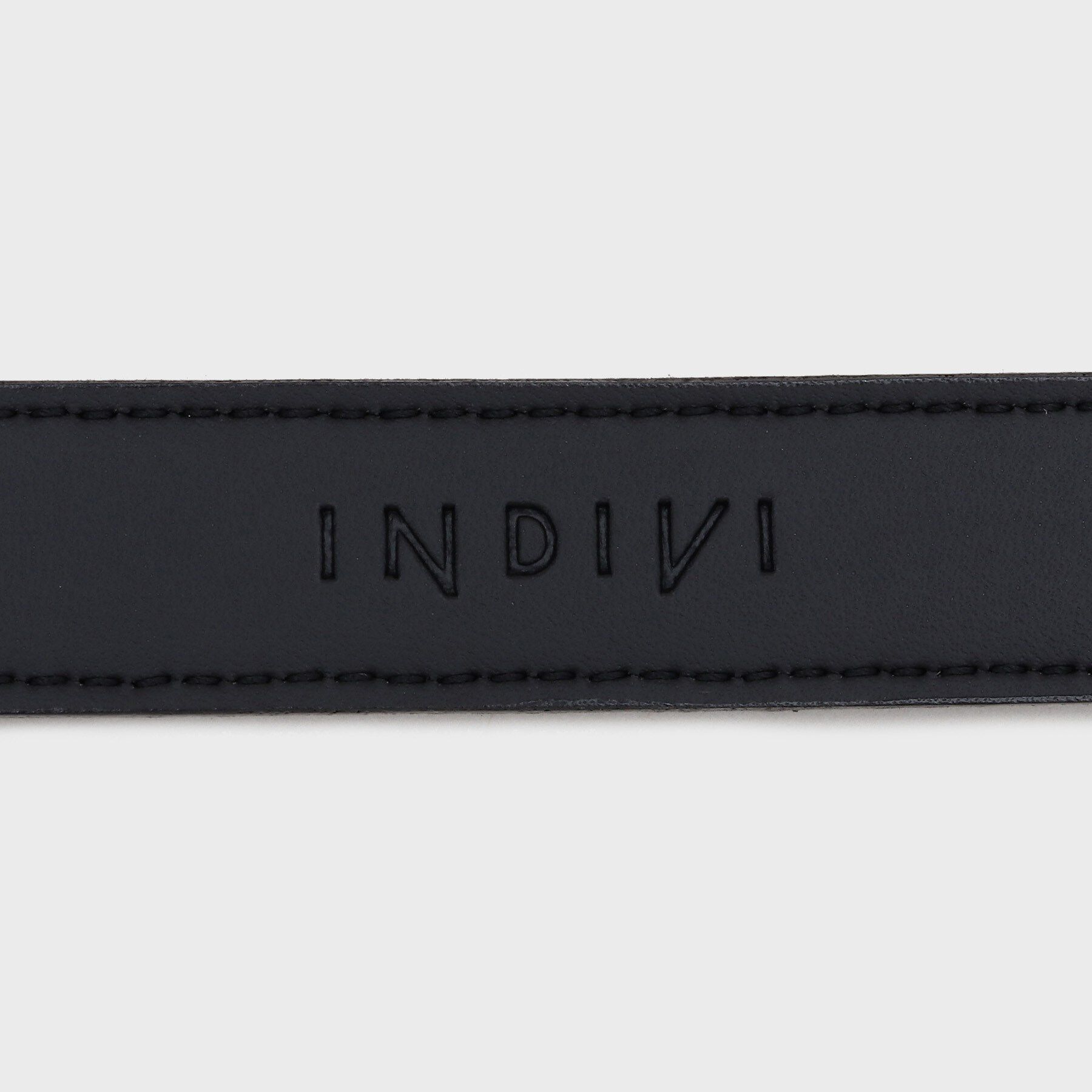 INDIVI「【きれいめ／18mm幅】細めベーシックベルト」|ベルト|