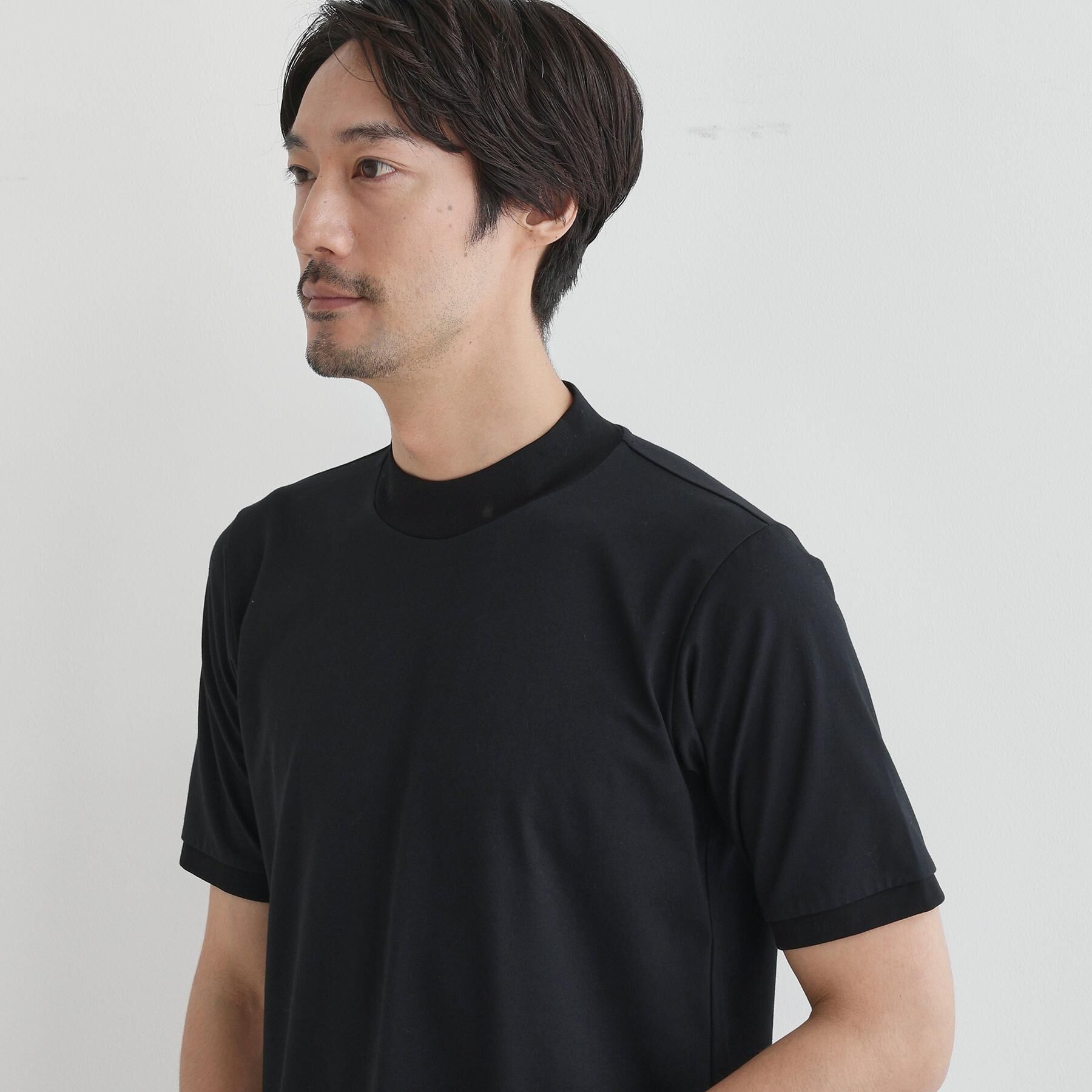TAKEO KIKUCHI「【COOL CITY WEAR】インドライ天竺モックネック プルオーバー /吸汗速乾」|Tシャツ・カットソー|