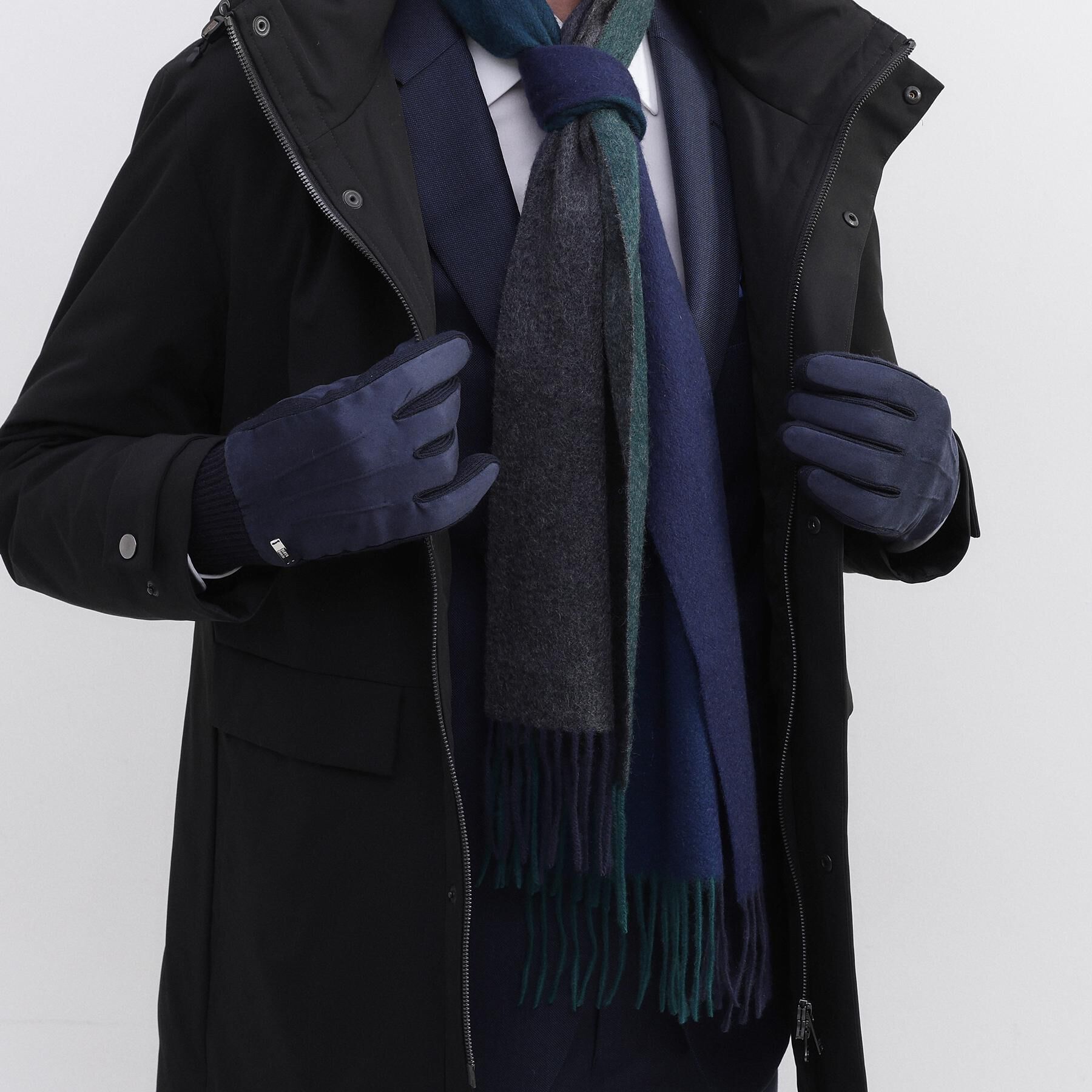 TAKEO KIKUCHI「【洗えるカシミヤ】ピュアカシミヤ 4面パネルマフラー」|ストール|