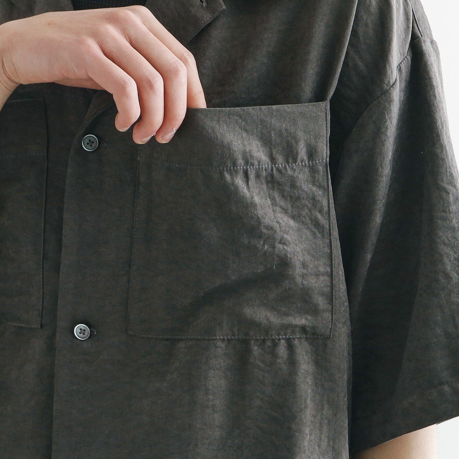 tk.TAKEO KIKUCHI「ヴィンテージライククロップドシャツ」|シャツ・ブラウス|