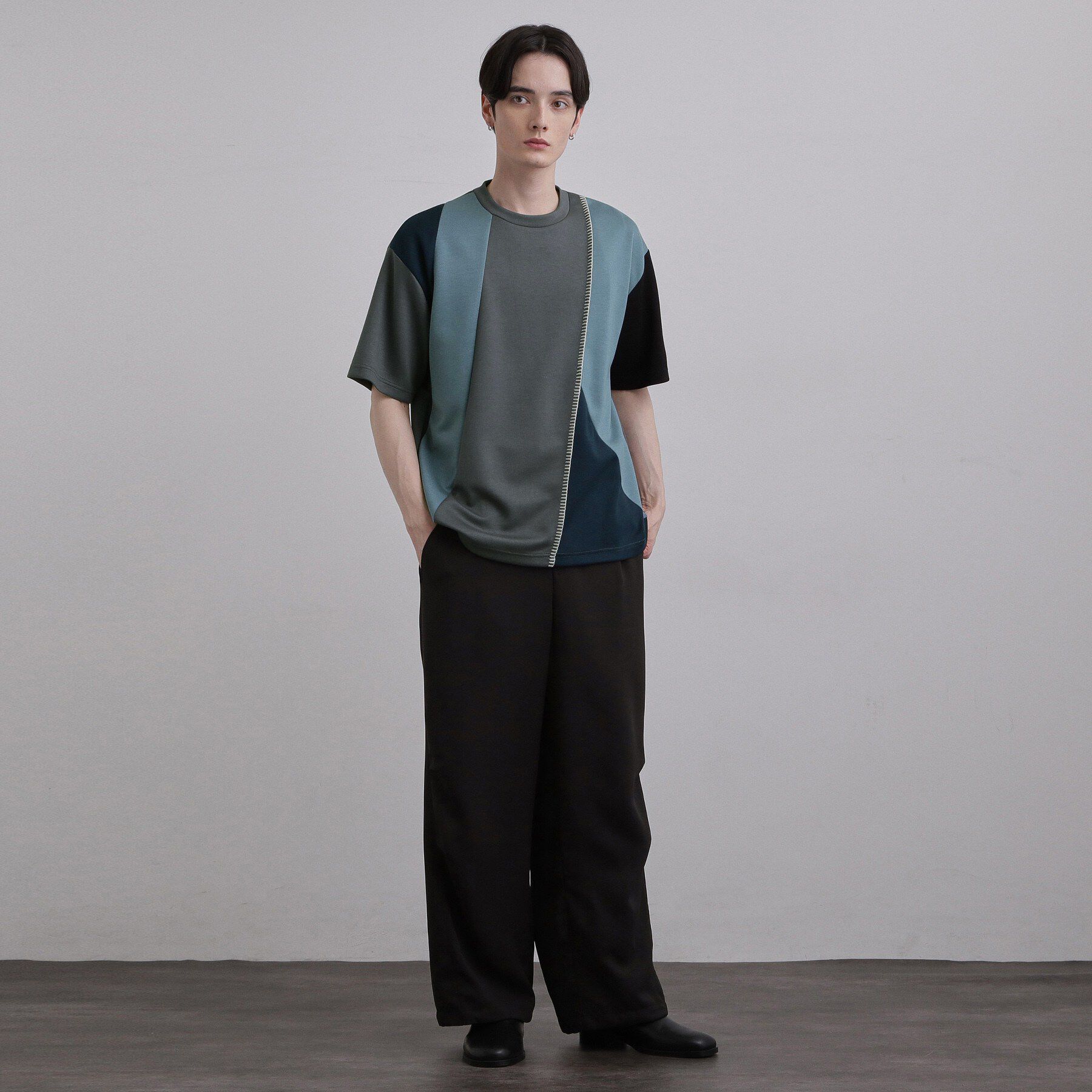 tk.TAKEO KIKUCHI「ダイヤゴナル半袖カットソー」|Tシャツ・カットソー|