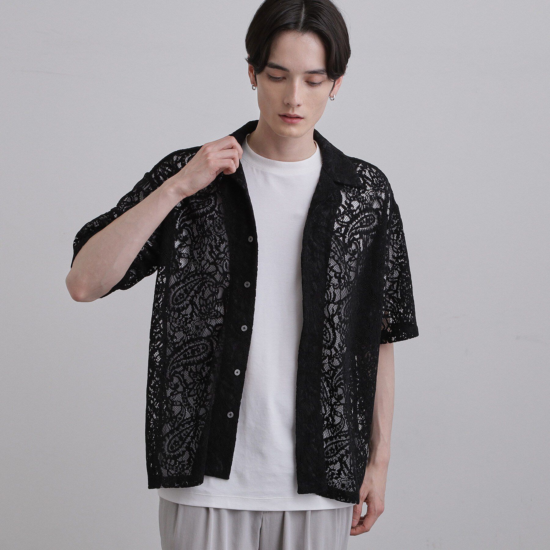 tk.TAKEO KIKUCHI「モールレースシャツ」|シャツ・ブラウス|