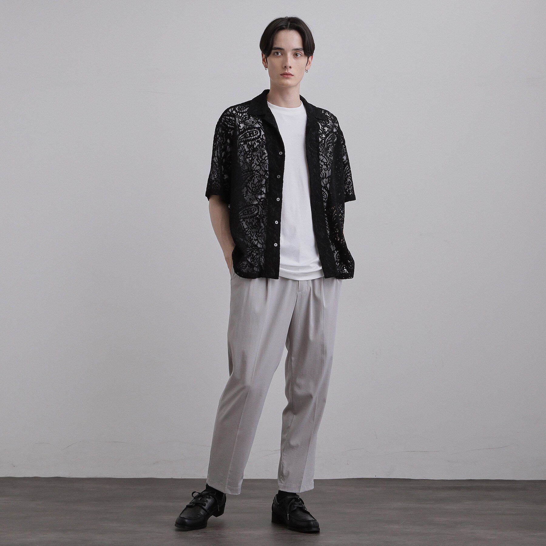 tk.TAKEO KIKUCHI「モールレースシャツ」|シャツ・ブラウス|