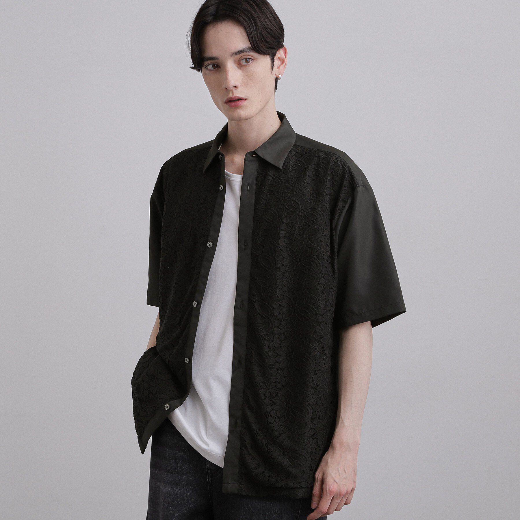 tk.TAKEO KIKUCHI「ボタニカルレースシャツ」|シャツ・ブラウス|