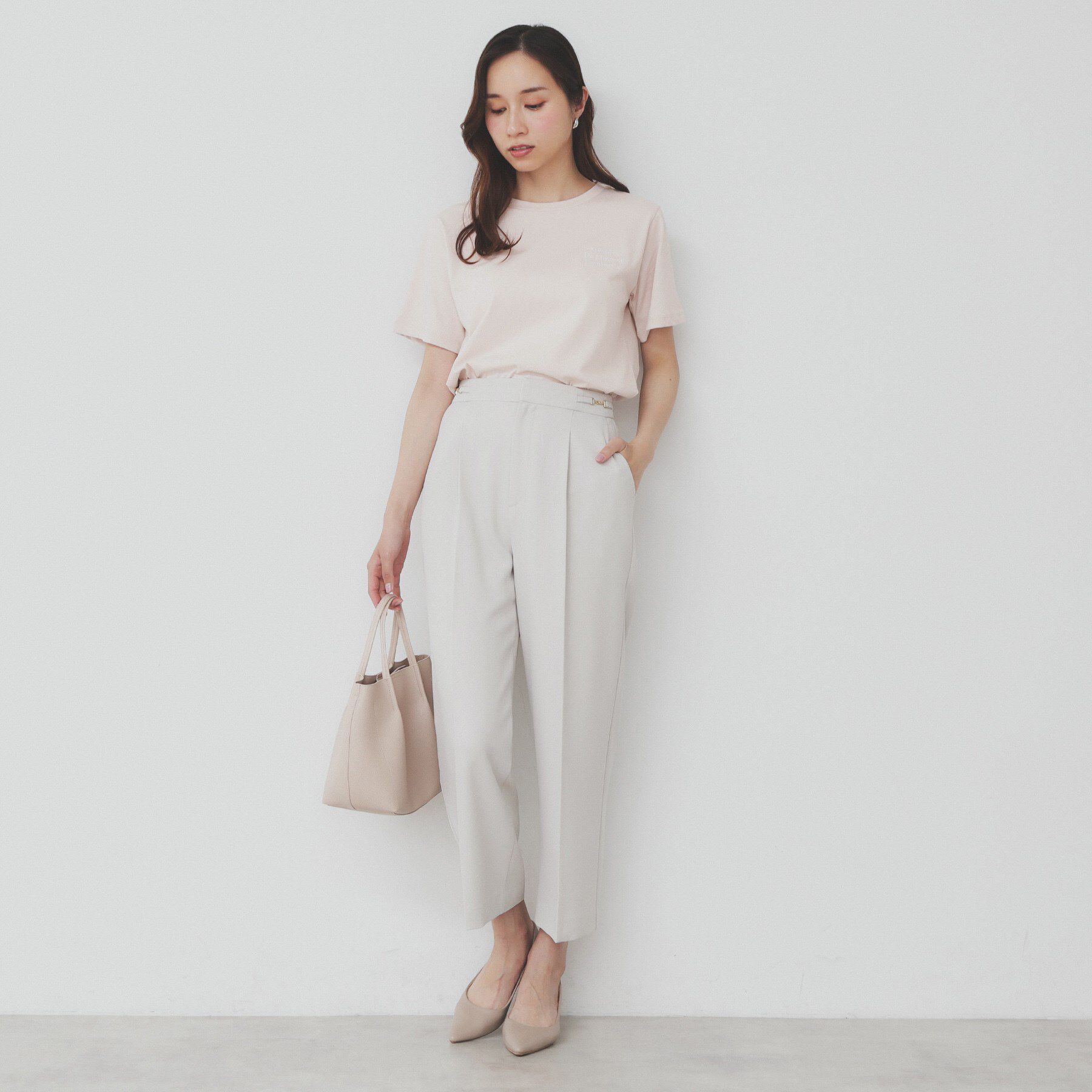 index「ロゴ刺繍Tシャツ【UV/接触冷感/洗濯機洗い可】」|Tシャツ・カットソー|