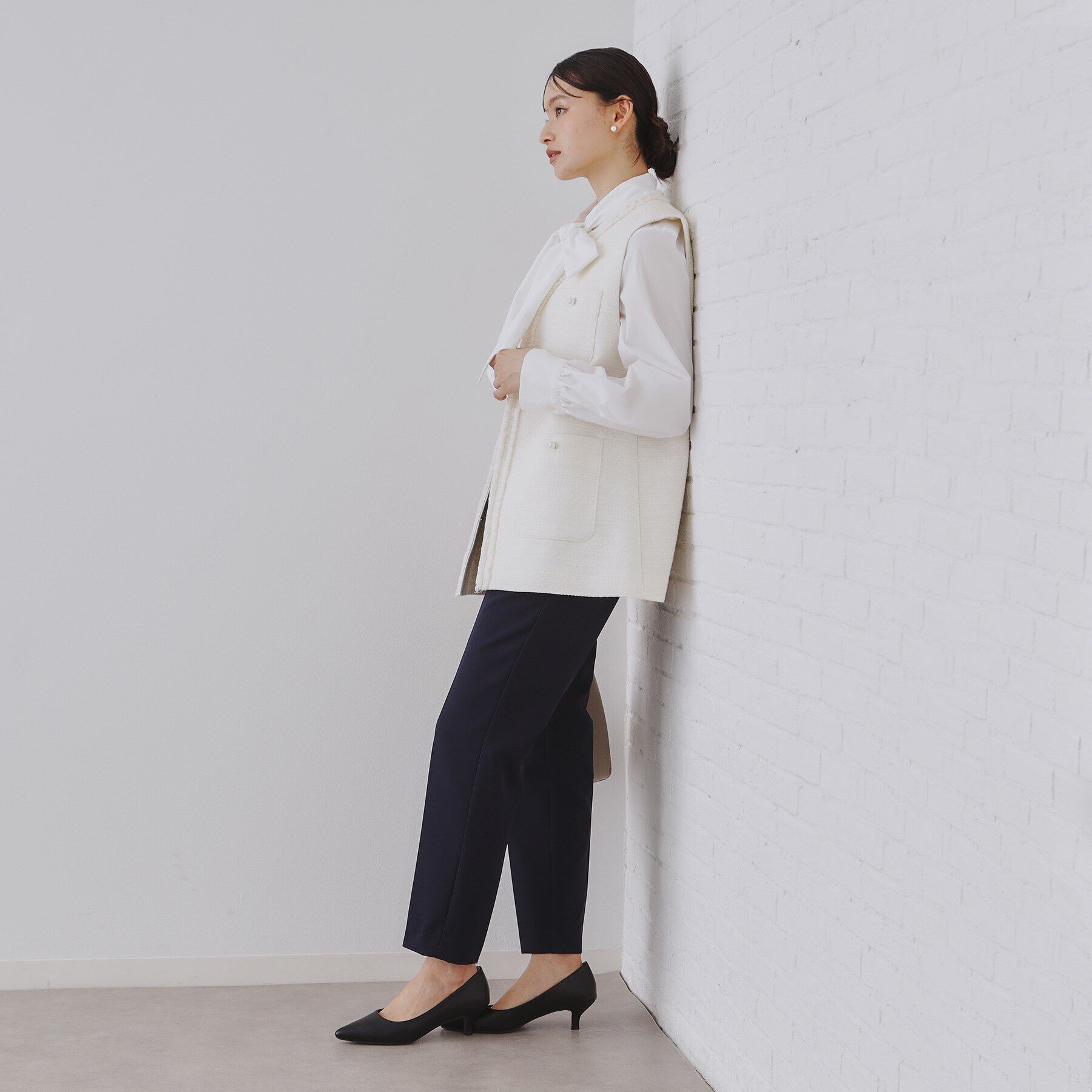OPAQUE.CLIP「《通勤/セットアップ対応》テーパードパンツ/ダブルクロス【洗濯機洗い可】」|その他|