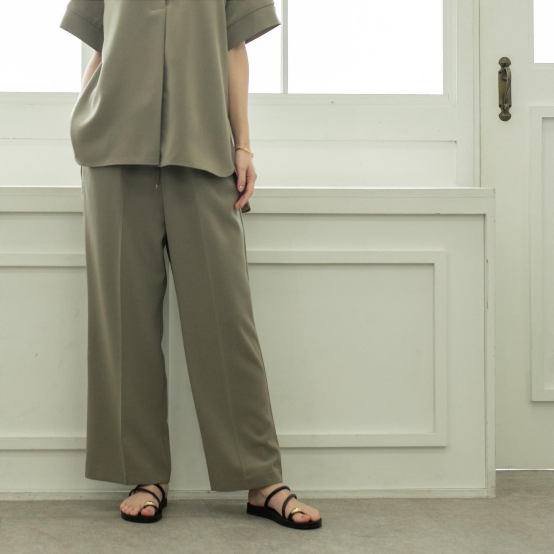 OPAQUE.CLIP「美脚イージーワイドパンツ【防シワ/洗濯機洗い可/抗ピル/ストレッチ】《丈が選べる/SS-LLサイズ/」|その他|