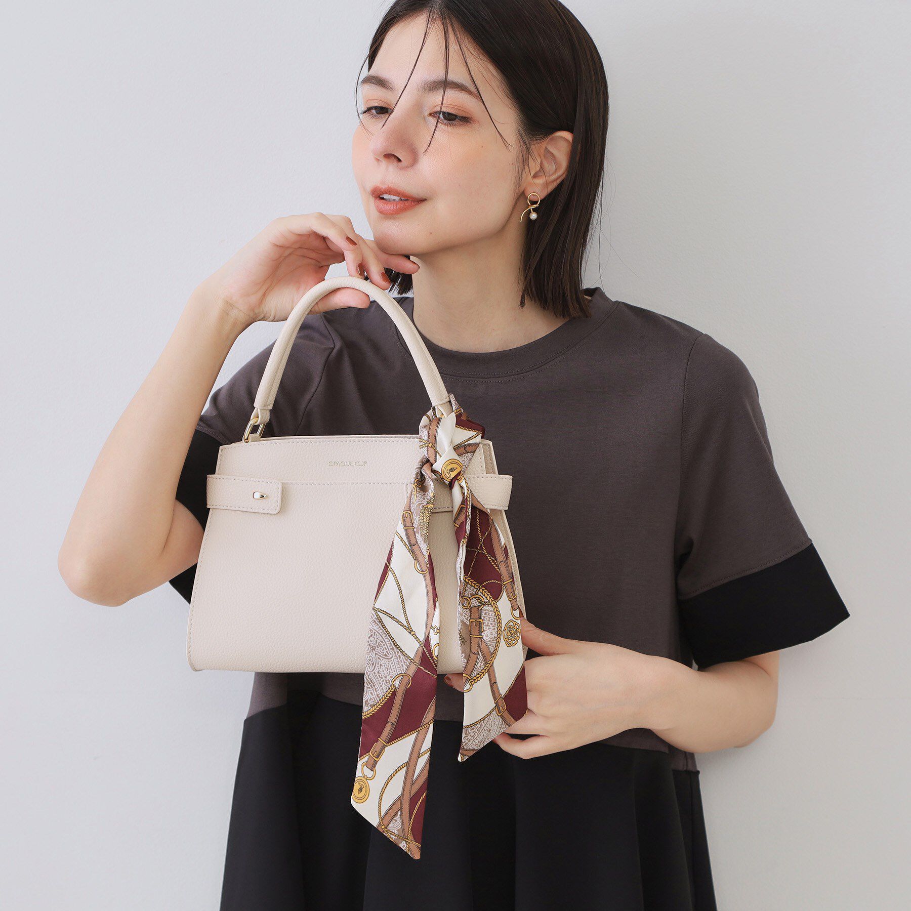 OPAQUE.CLIP「【スカーフリング付き】柄アソートスカーフ」|バンダナ・スカーフ|