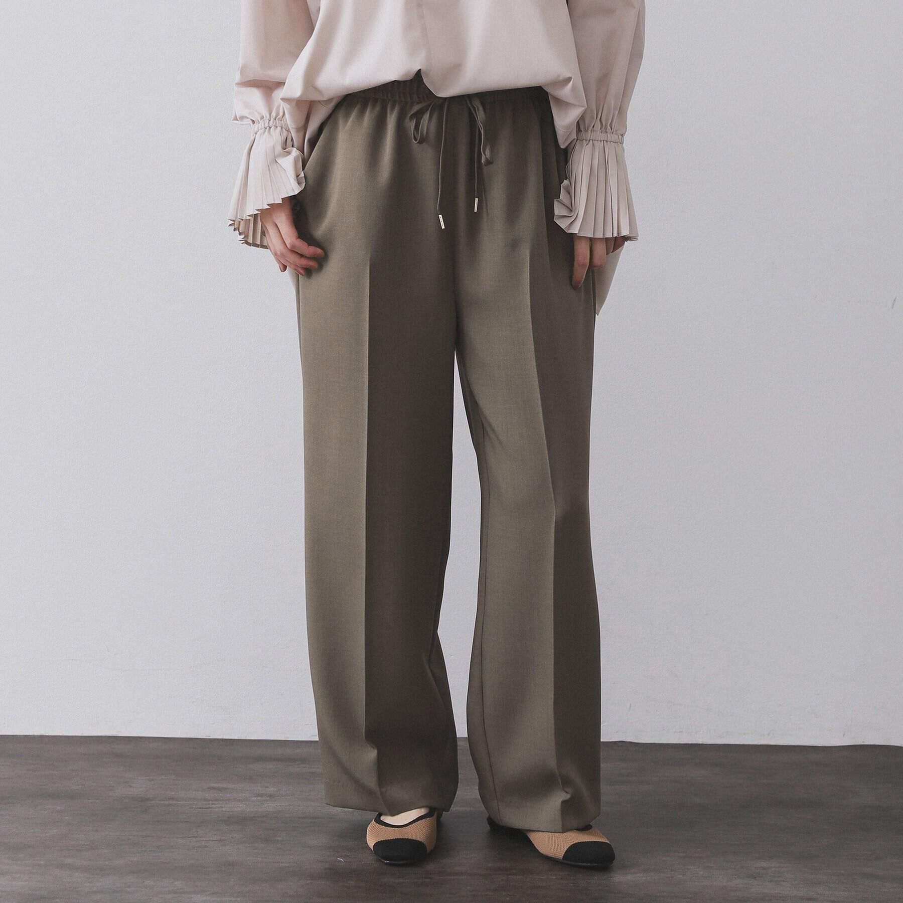 OPAQUE.CLIP「《SS-LLサイズ》ストレッチ美脚イージーワイドパンツ【防シワ/洗濯機洗い可】」|その他|