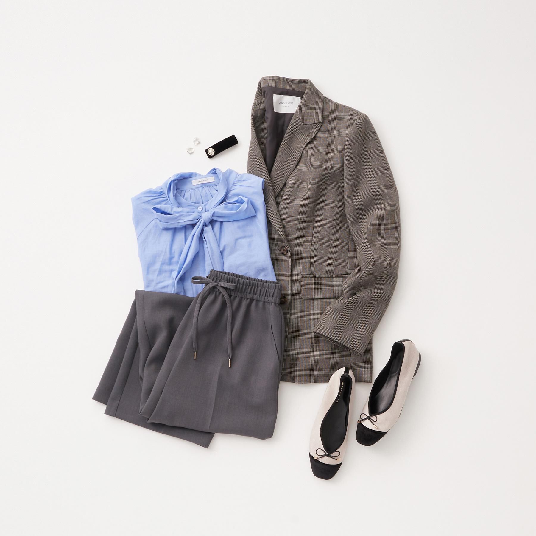 OPAQUE.CLIP「《SS-LLサイズ》ストレッチ美脚イージーワイドパンツ【防シワ/洗濯機洗い可】」|その他|