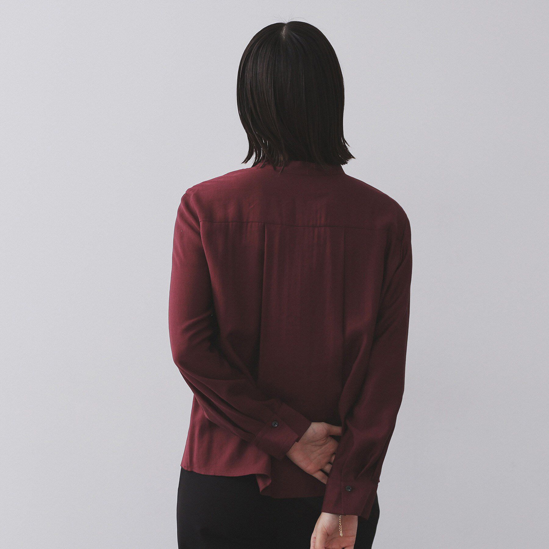 OPAQUE.CLIP「フロントフリルブラウス【洗濯機OK】」|シャツ・ブラウス|