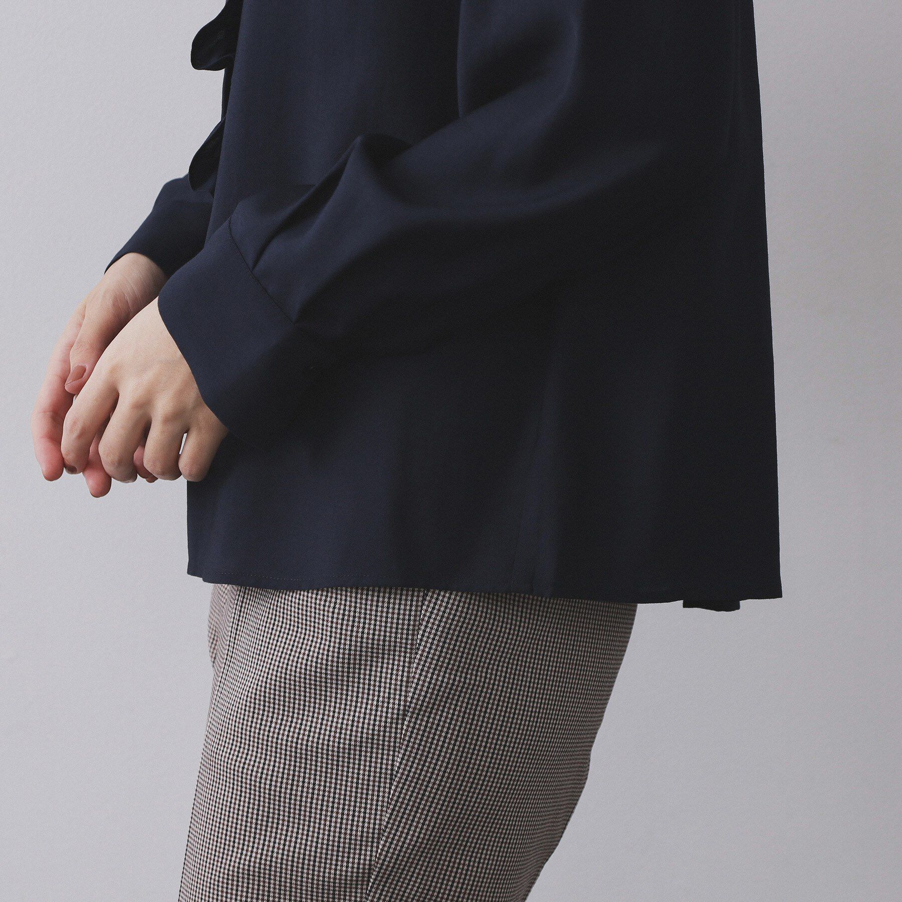 OPAQUE.CLIP「フロントフリルブラウス【洗濯機OK】」|シャツ・ブラウス|