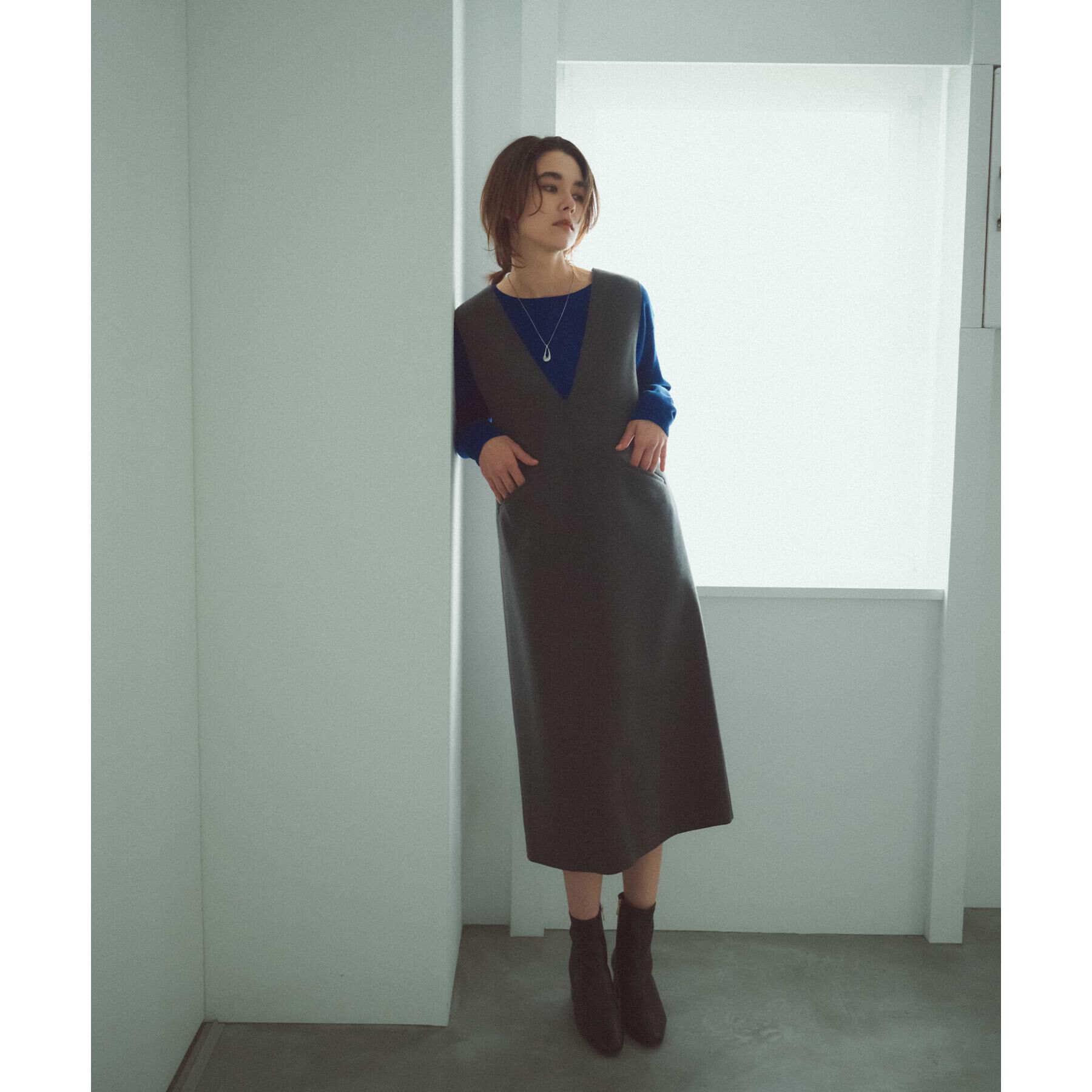 OPAQUE.CLIP「ボートネックニット/エクストラファインメリノウール【THEシリーズ/洗濯機OK】」|ニット・セーター|