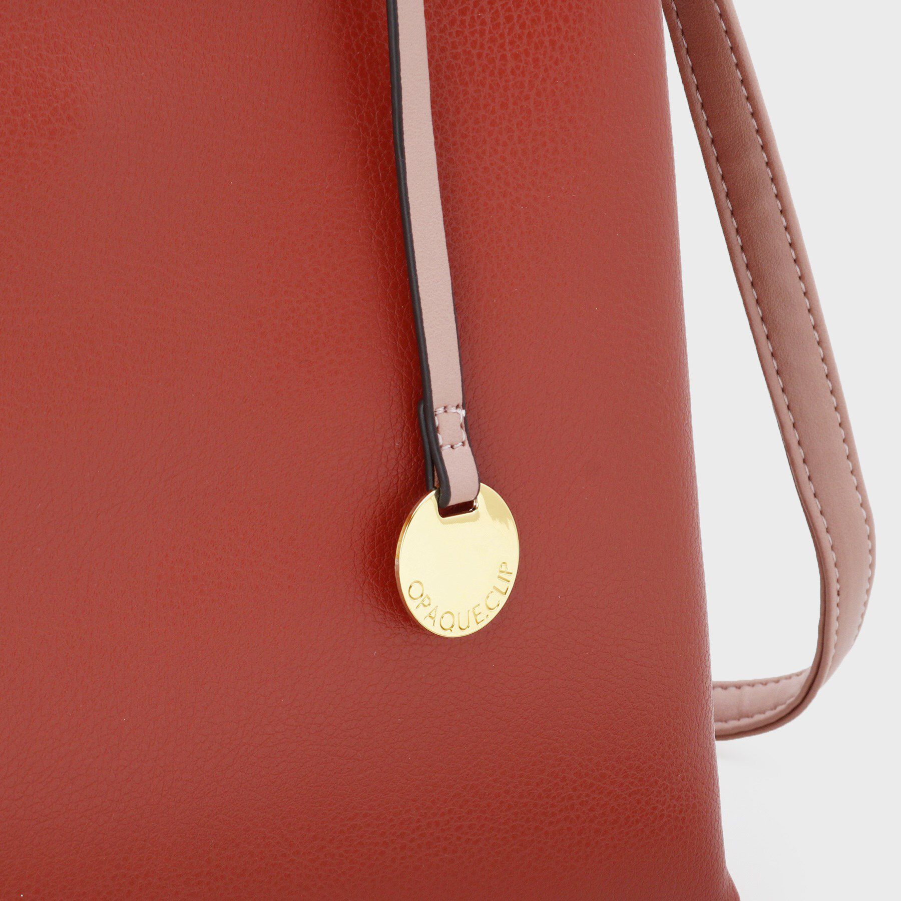 OPAQUE.CLIP「《BAILA掲載》3層仕様バイカラー合皮ミドルトートバッグ【軽量／2WAY】」|トートバッグ|