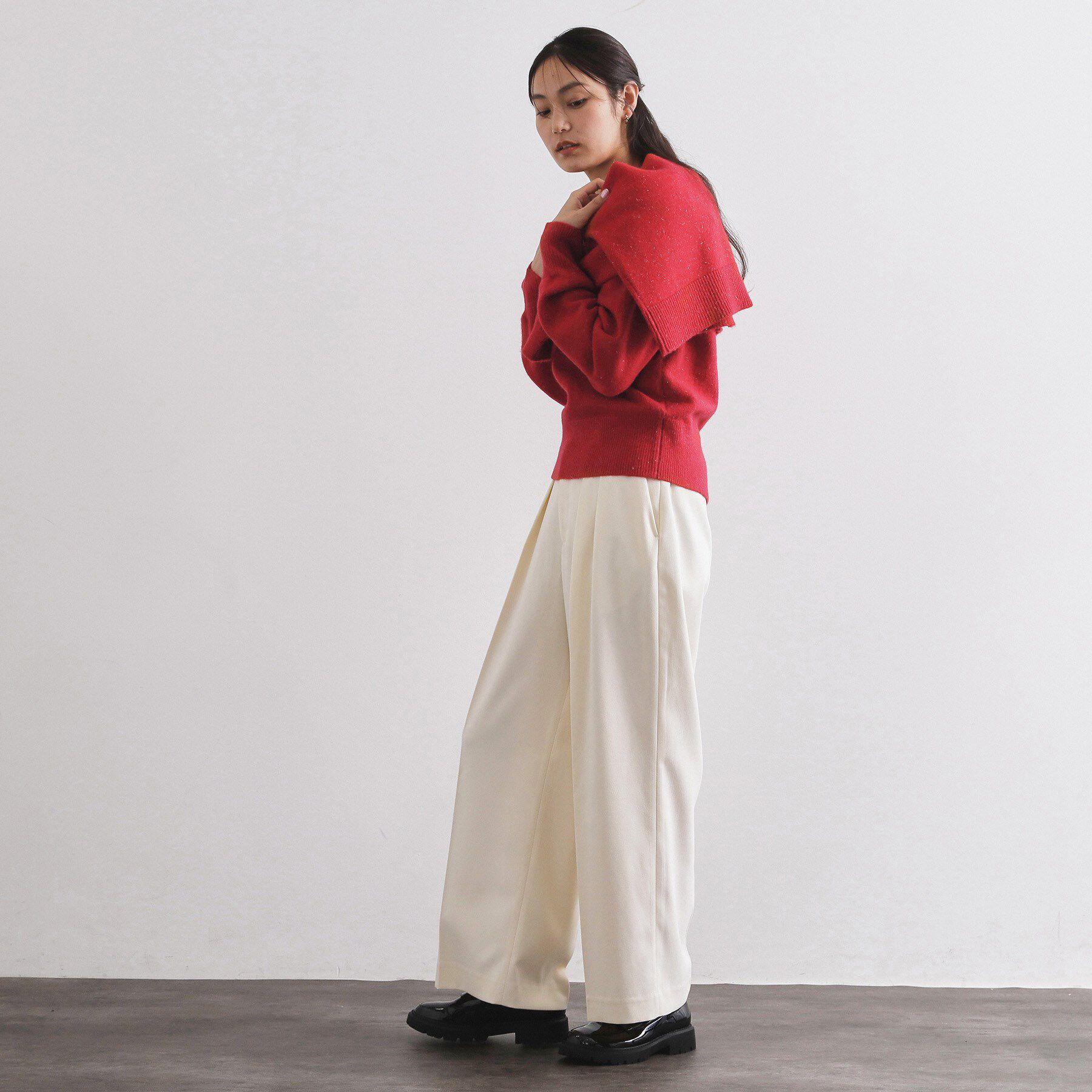 OPAQUE.CLIP「カルゼタックワイドパンツ【洗濯機OK】」|その他|