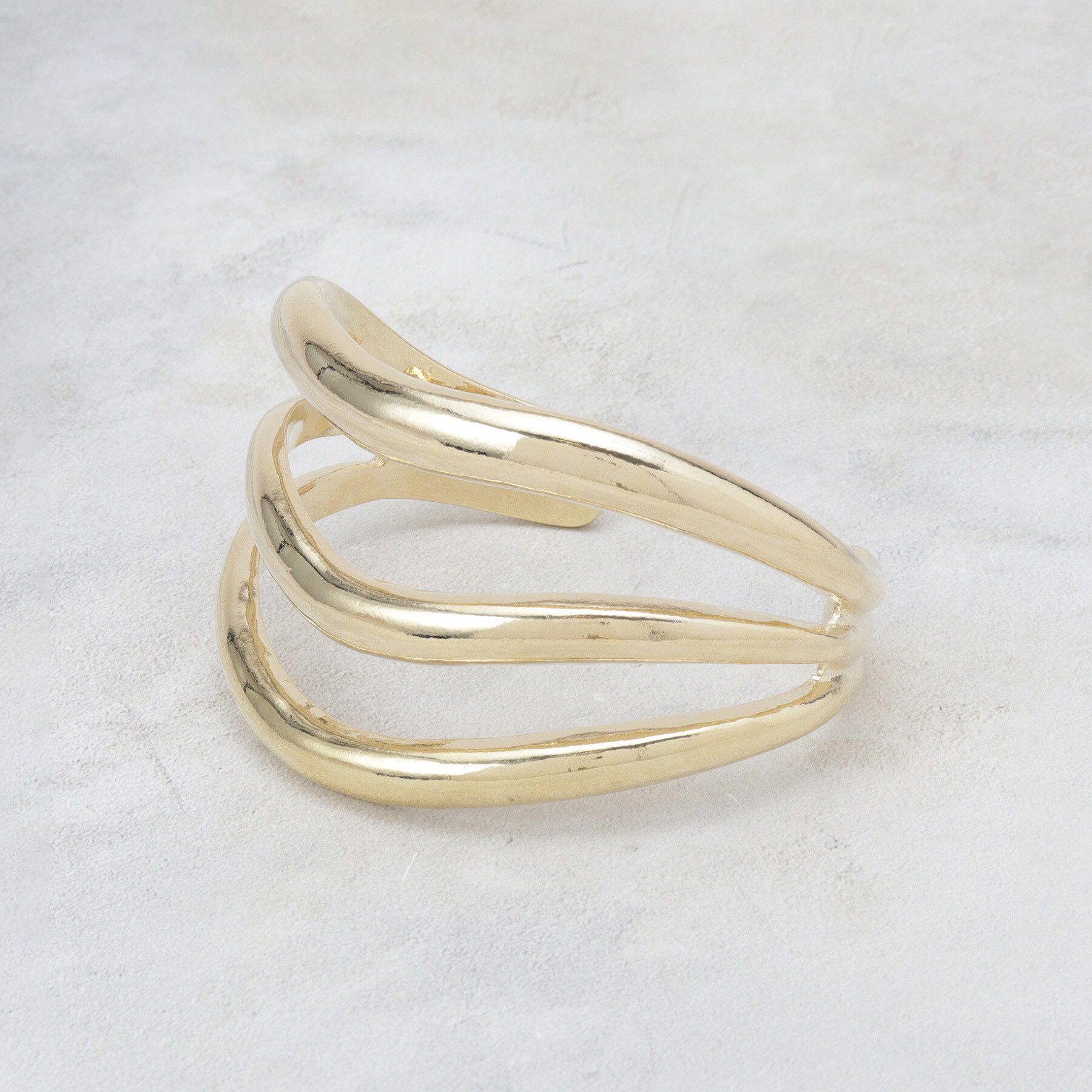 OPAQUE.CLIP「3ラインバングル」|ブレスレット・バングル|ゴールド(007)