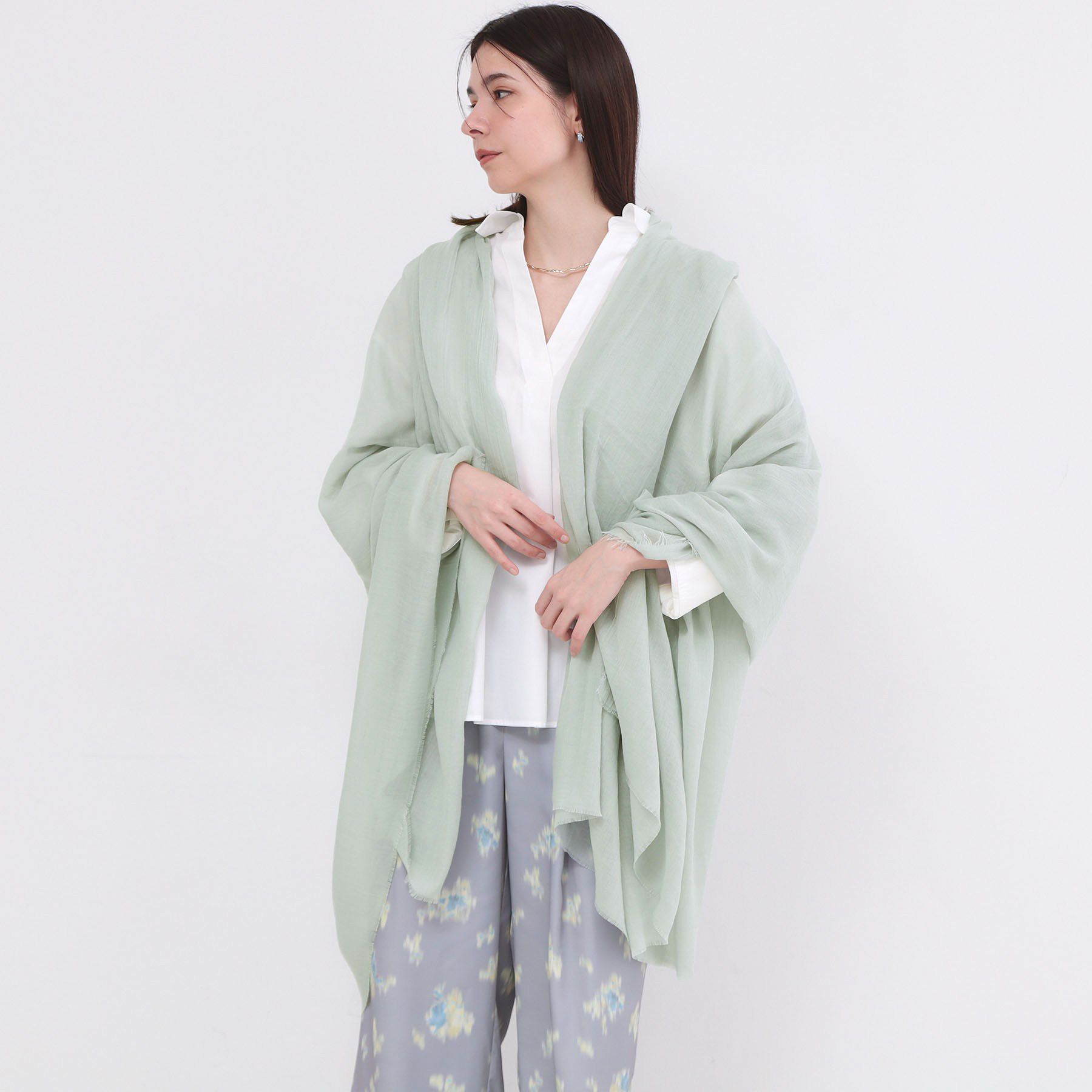 OPAQUE.CLIP「大判シアーストール」|ストール|