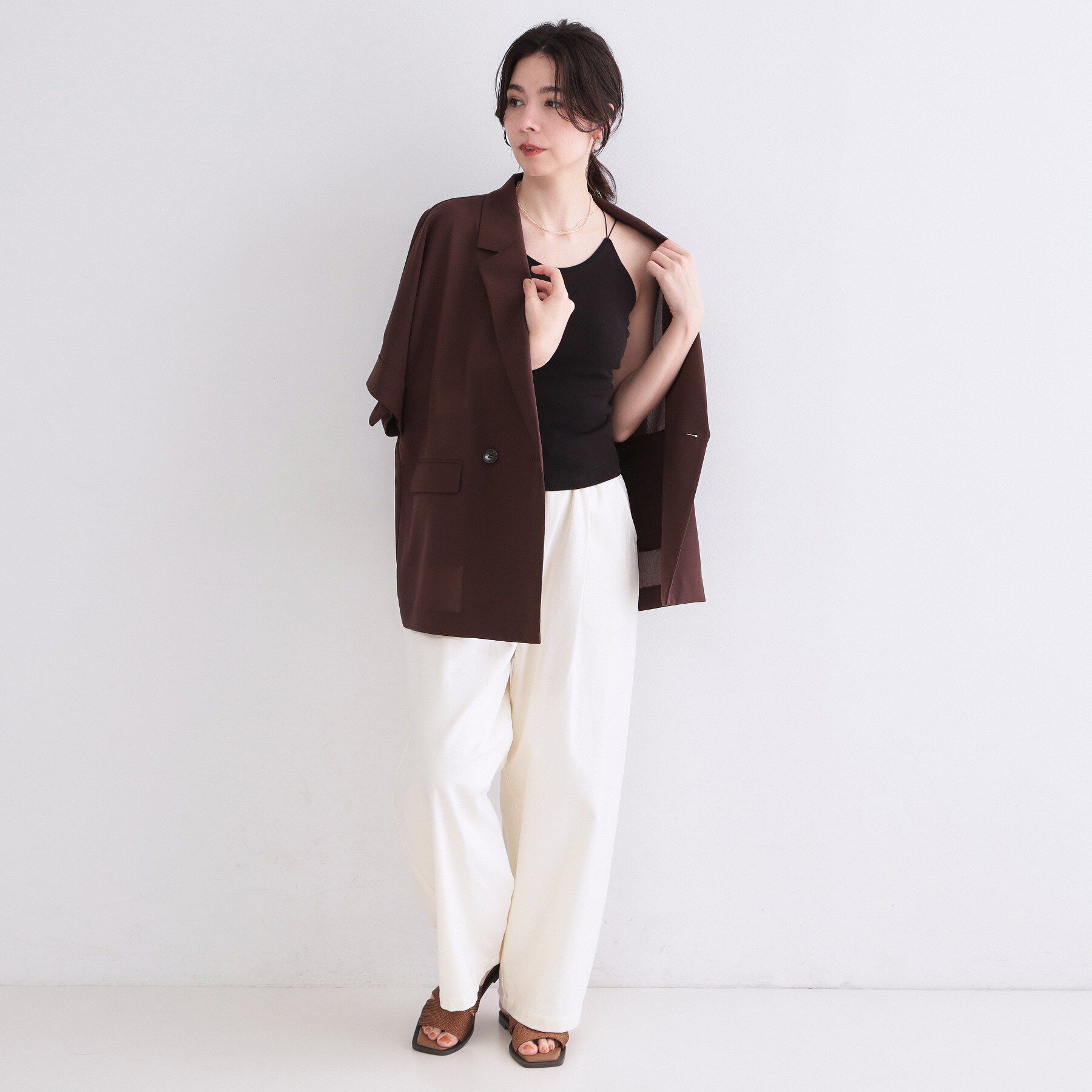 OPAQUE.CLIP「【FRUIT OF THE LOOM／フルーツオブザルーム】カップ付きキャミソール」|キャミソール|