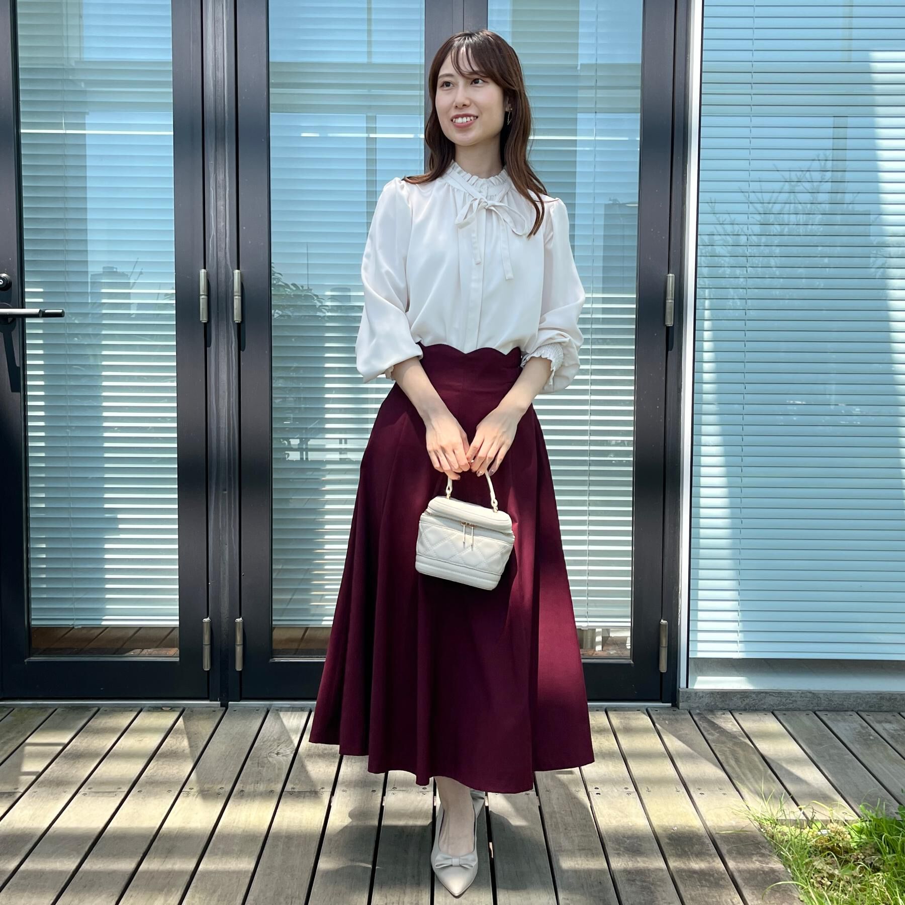 Couture broach「【大人可愛い・通勤】スカラウエスト サイドベルト パネルスカート」|スカート|