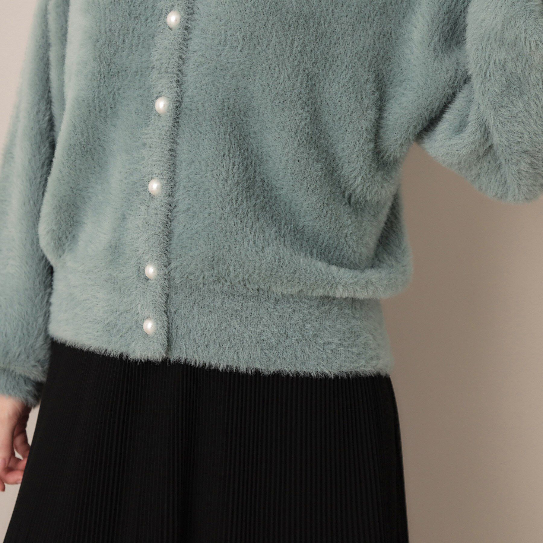 Couture broach「【ふわふわ/前後2WAY】フェザーカーディトップス」|カーディガン|