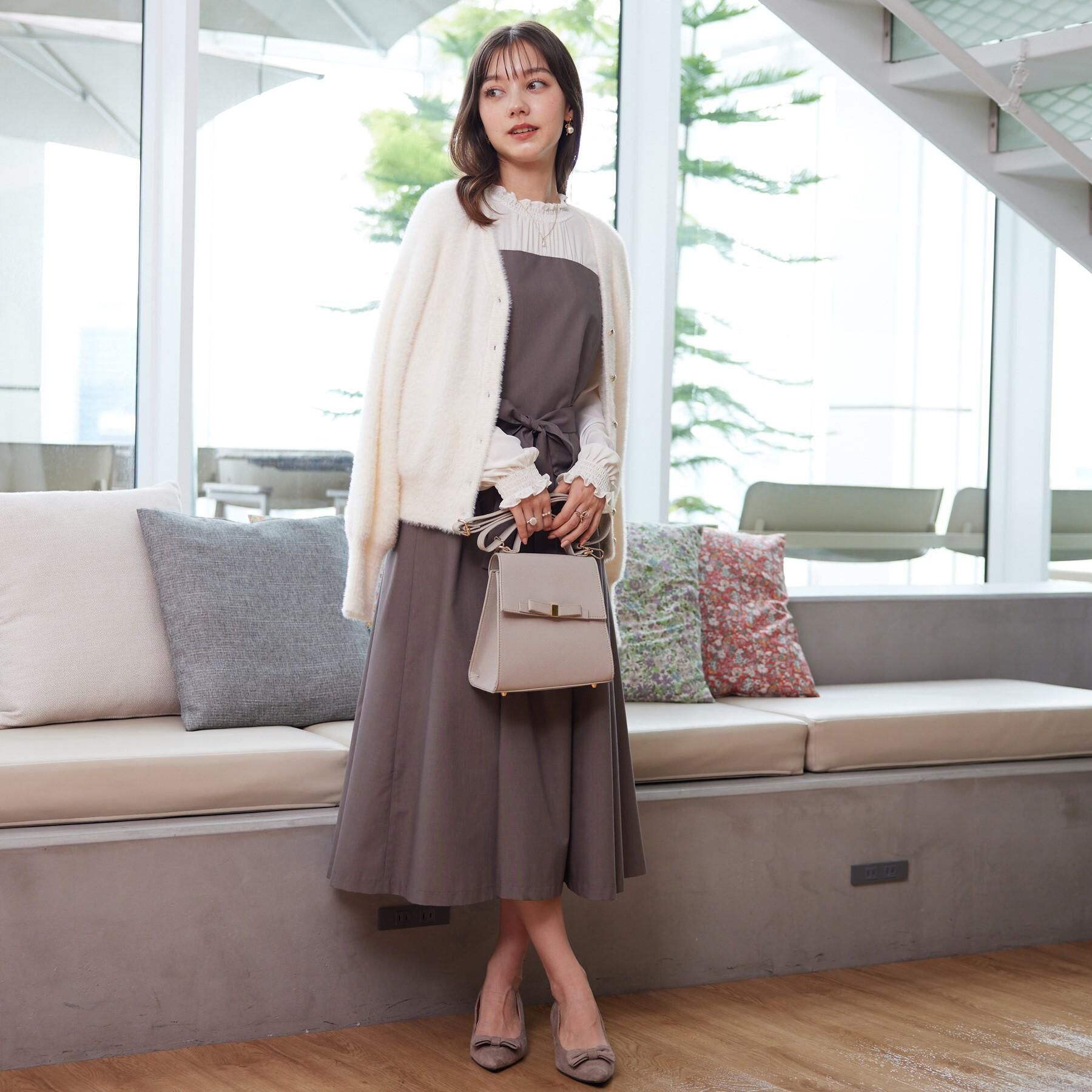 Couture broach「【ふわふわ/前後2WAY】フェザーカーディトップス」|カーディガン|