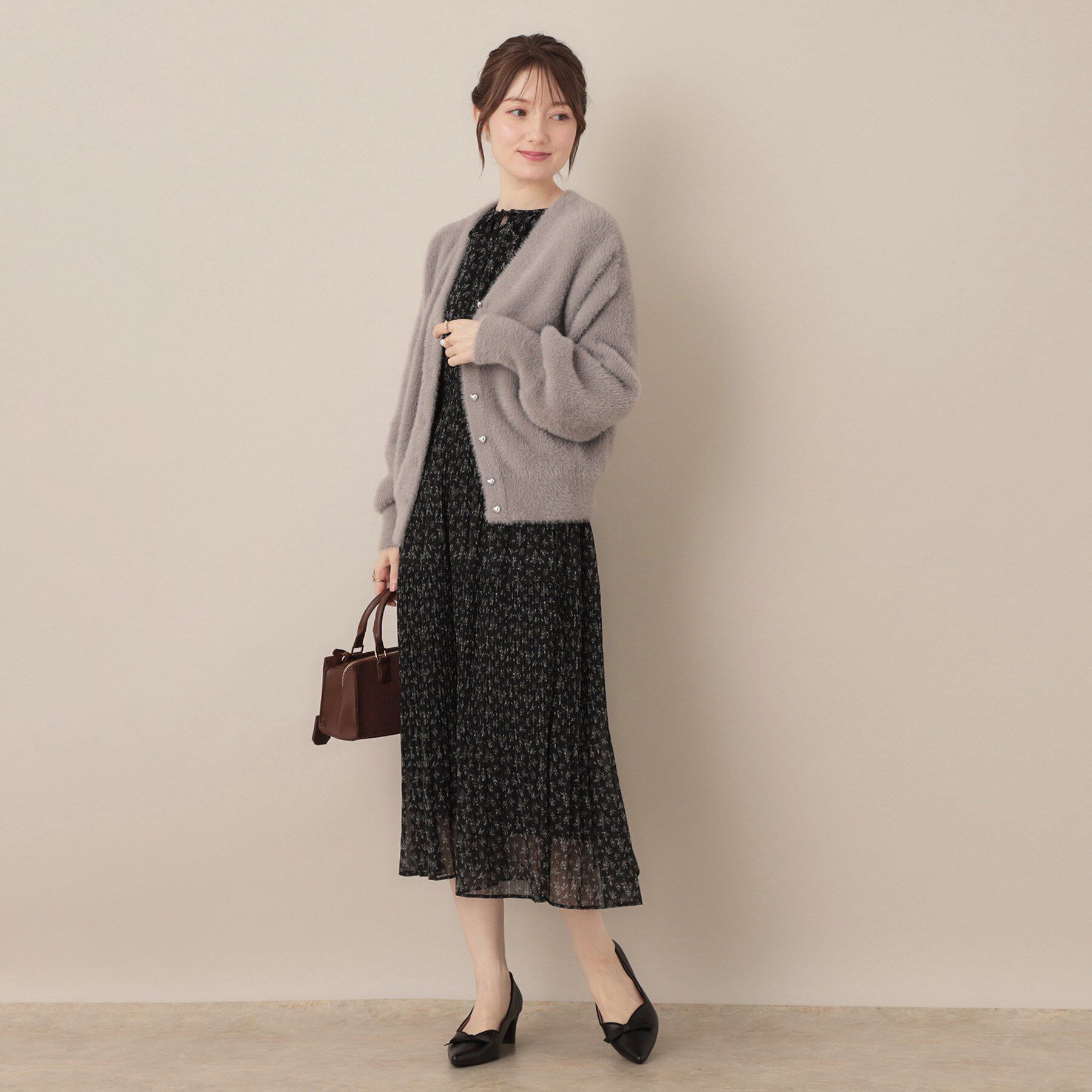 Couture broach「【ふわふわ/前後2WAY】フェザーカーディトップス」|カーディガン|