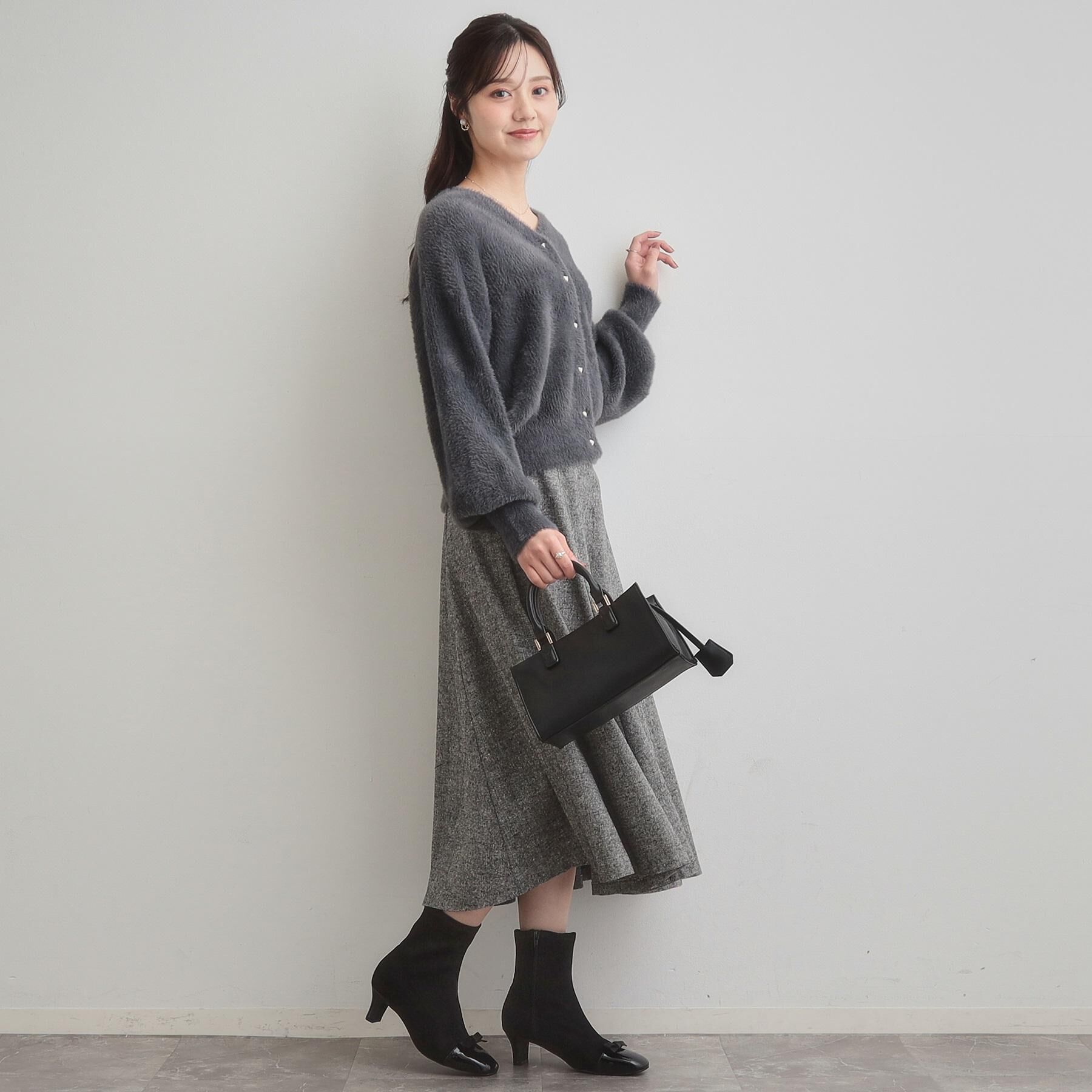 Couture broach「【ふわふわ/前後2WAY】フェザーカーディトップス」|カーディガン|