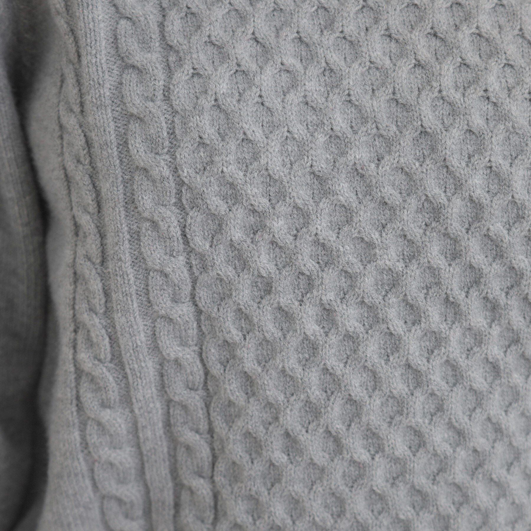 Couture broach「【きれいめ】パール調デザイン アラン柄ニット」|ニット・セーター|