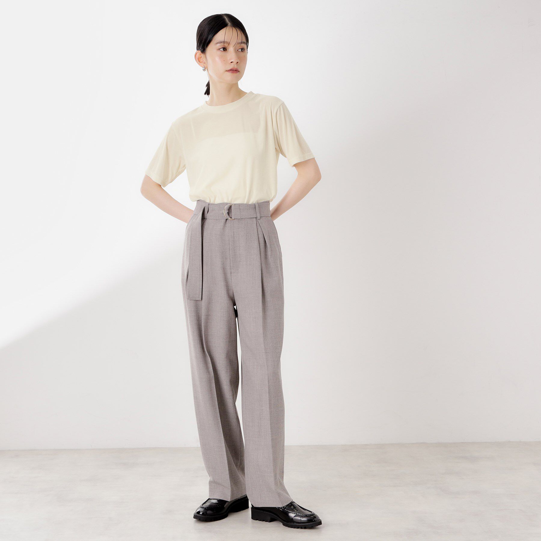 THE SHOP TK「シアーベロアカットソー【洗える】」|Tシャツ・カットソー|