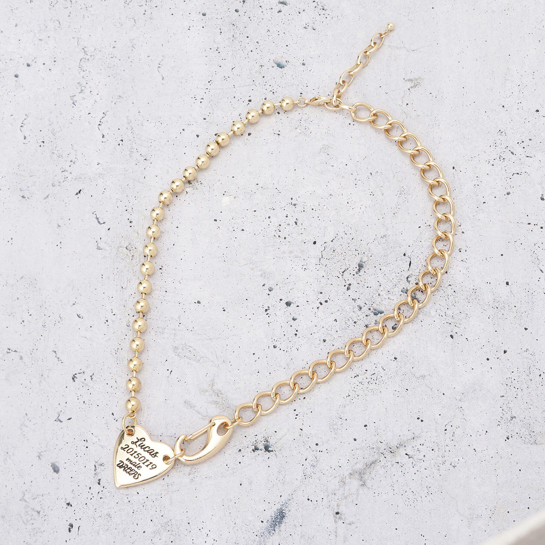 THE SHOP TK「ハート刻印ネックレス」|ネックレス|