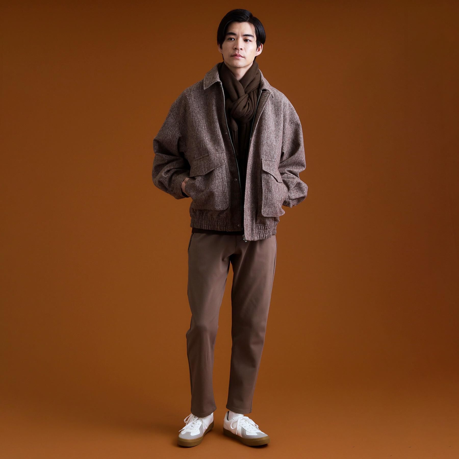 THE SHOP TK「ツイードフライトビッグブルゾン 【洗濯機OK／セットアップ可】」|ブルゾン・スタジャン|