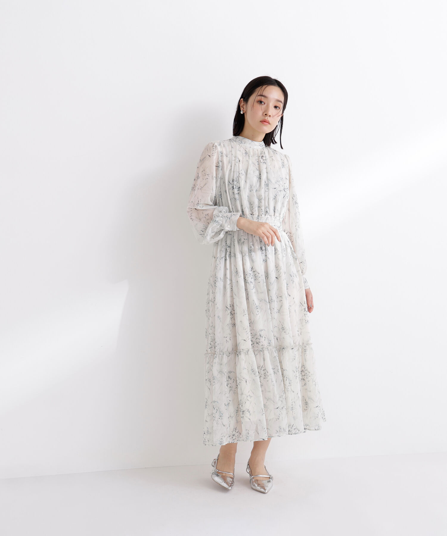  「フラワーシフォンワンピース」|ワンピース|