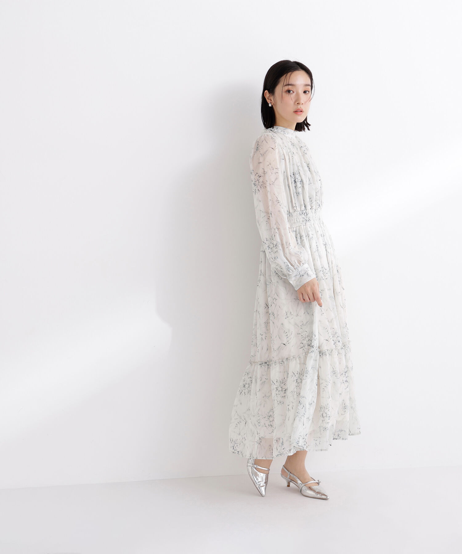  「フラワーシフォンワンピース」|ワンピース|