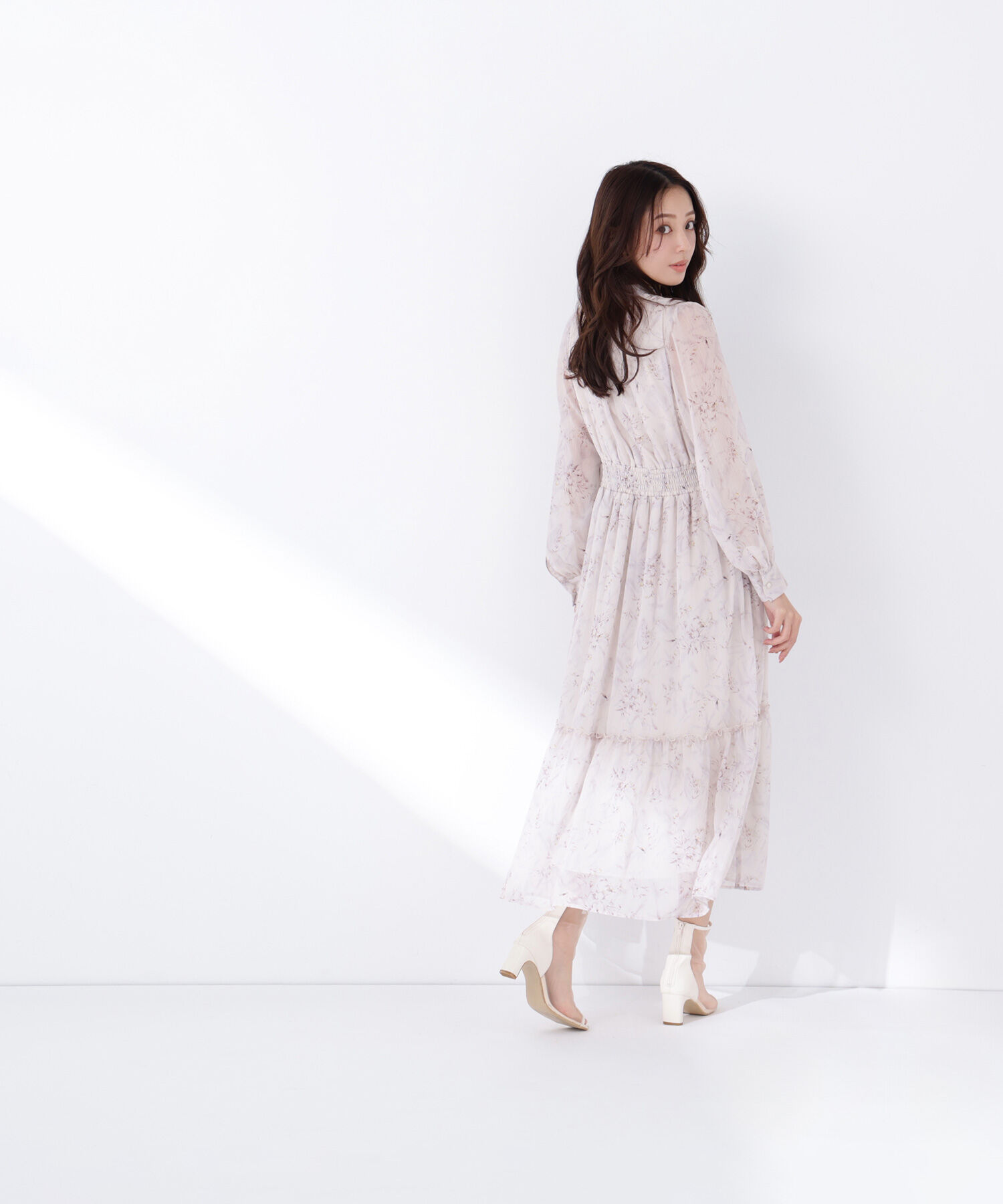  「フラワーシフォンワンピース」|ワンピース|