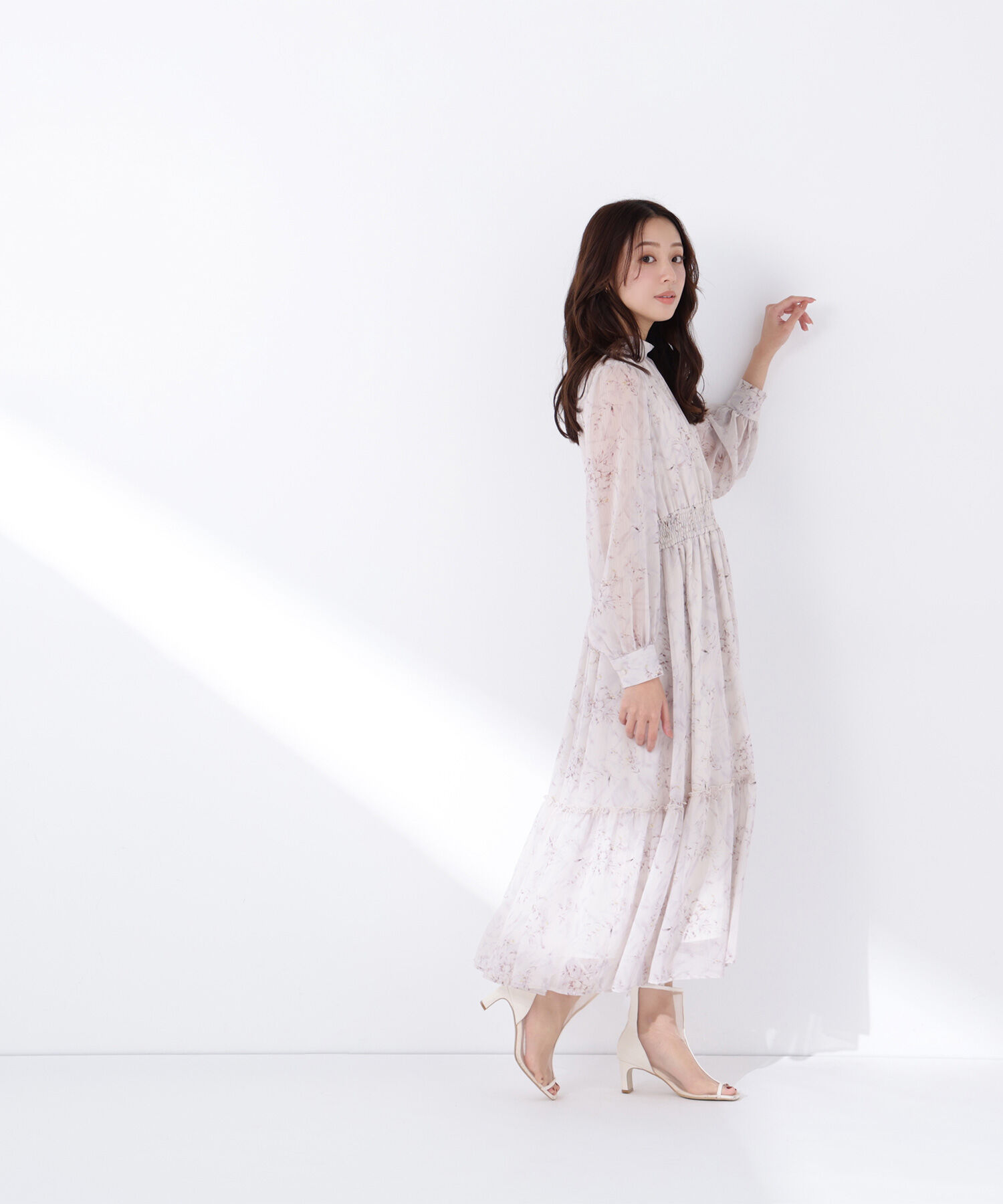  「フラワーシフォンワンピース」|ワンピース|