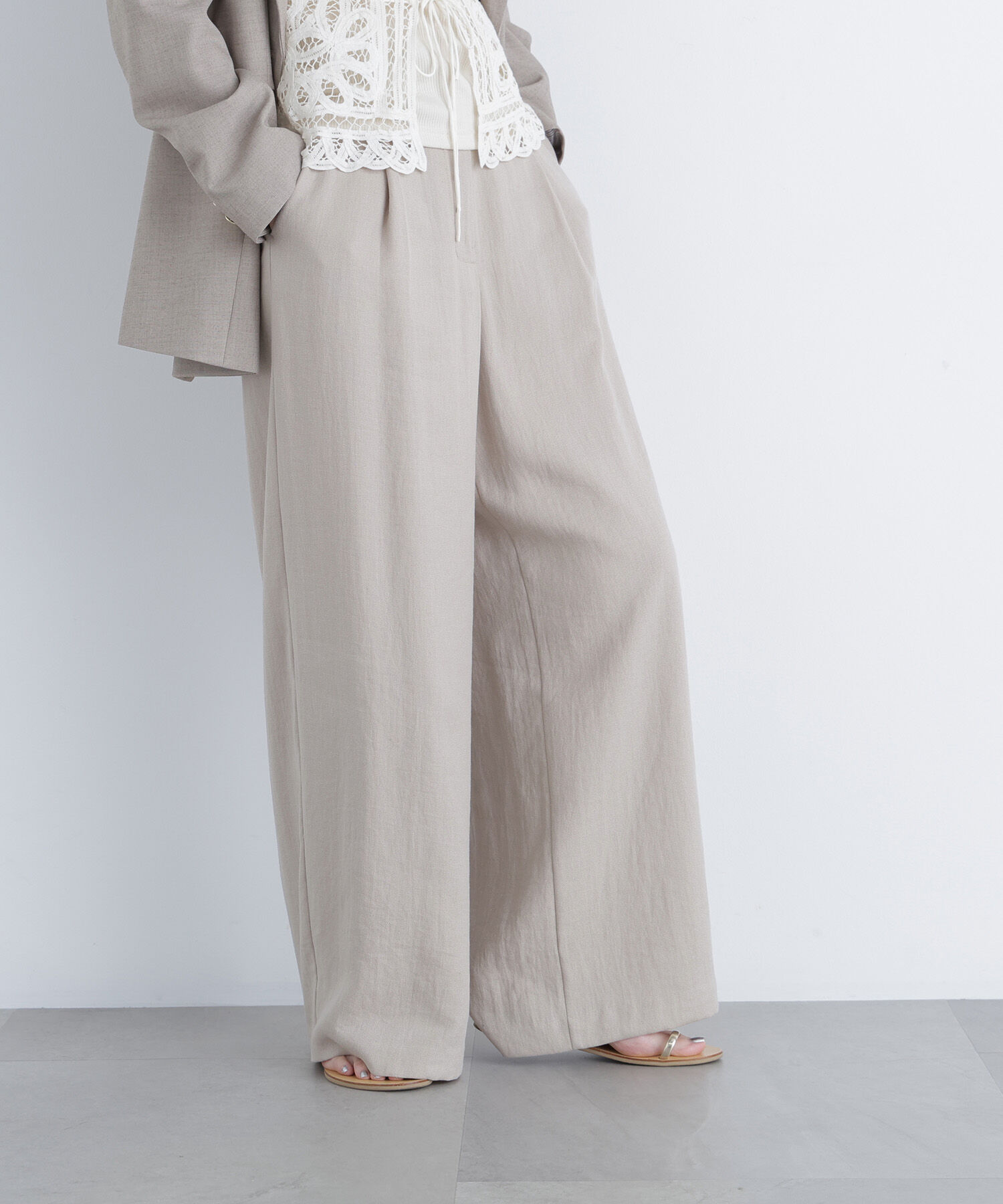  「〈N.〉シンチバックワイドパンツ」|その他|