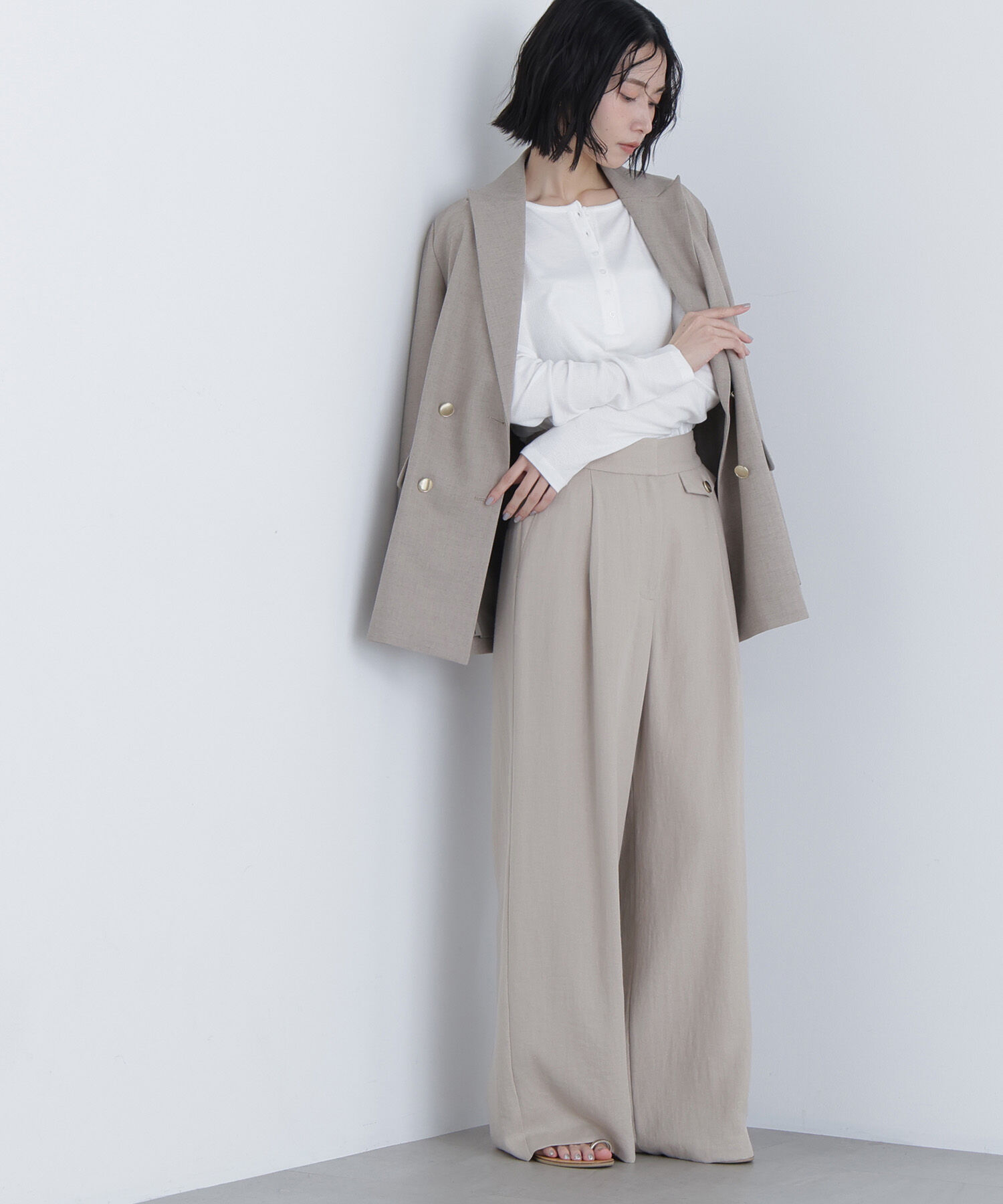  「〈N.〉シンチバックワイドパンツ」|その他|