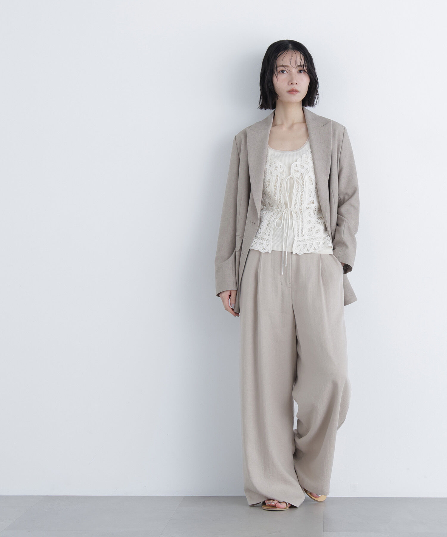  「〈N.〉シンチバックワイドパンツ」|その他|