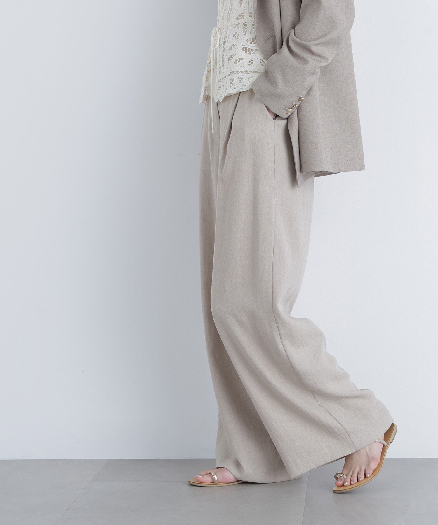  「〈N.〉シンチバックワイドパンツ」|その他|