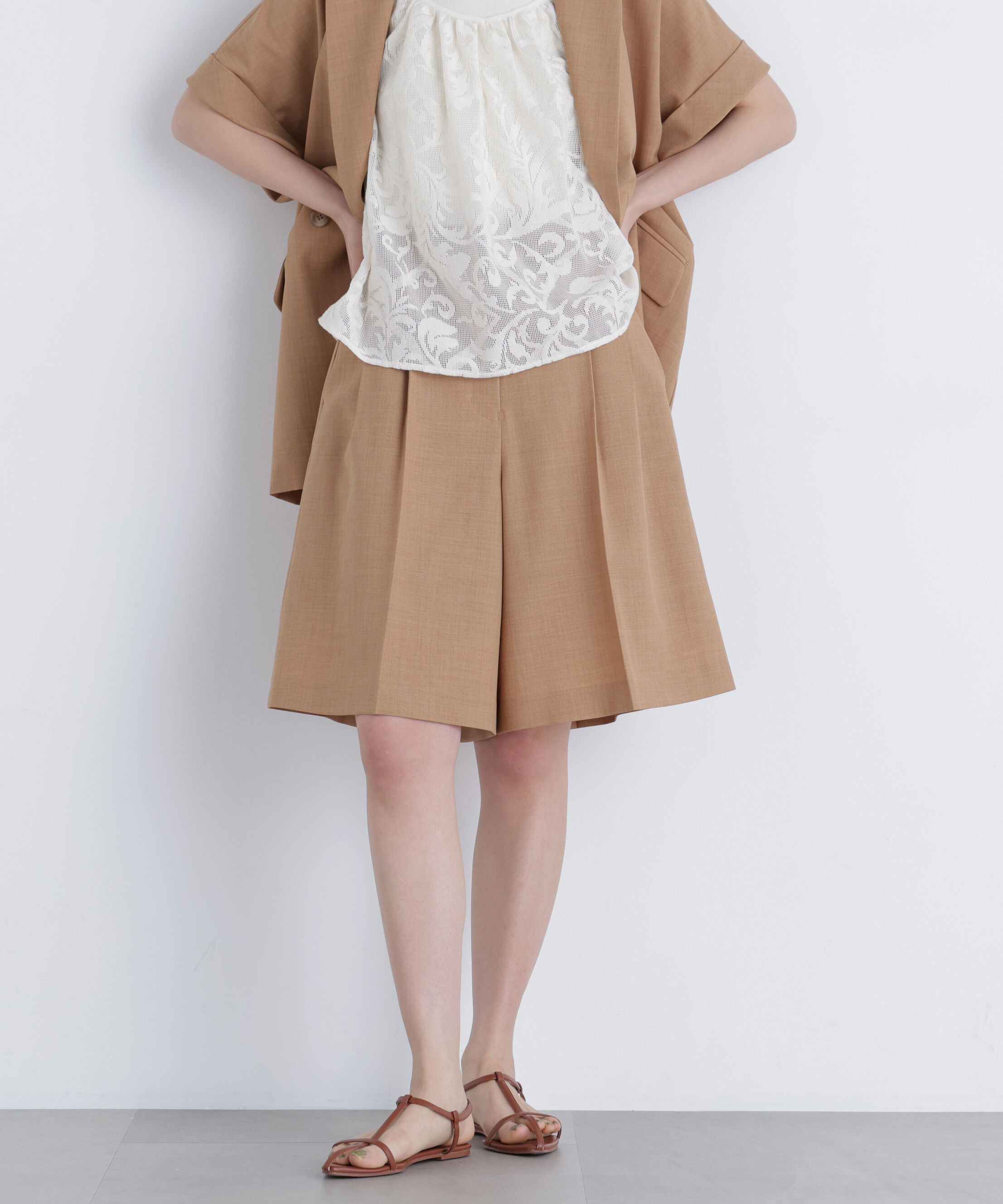  「リネンライク SETUP パンツ」|その他|オレンジキャ 1